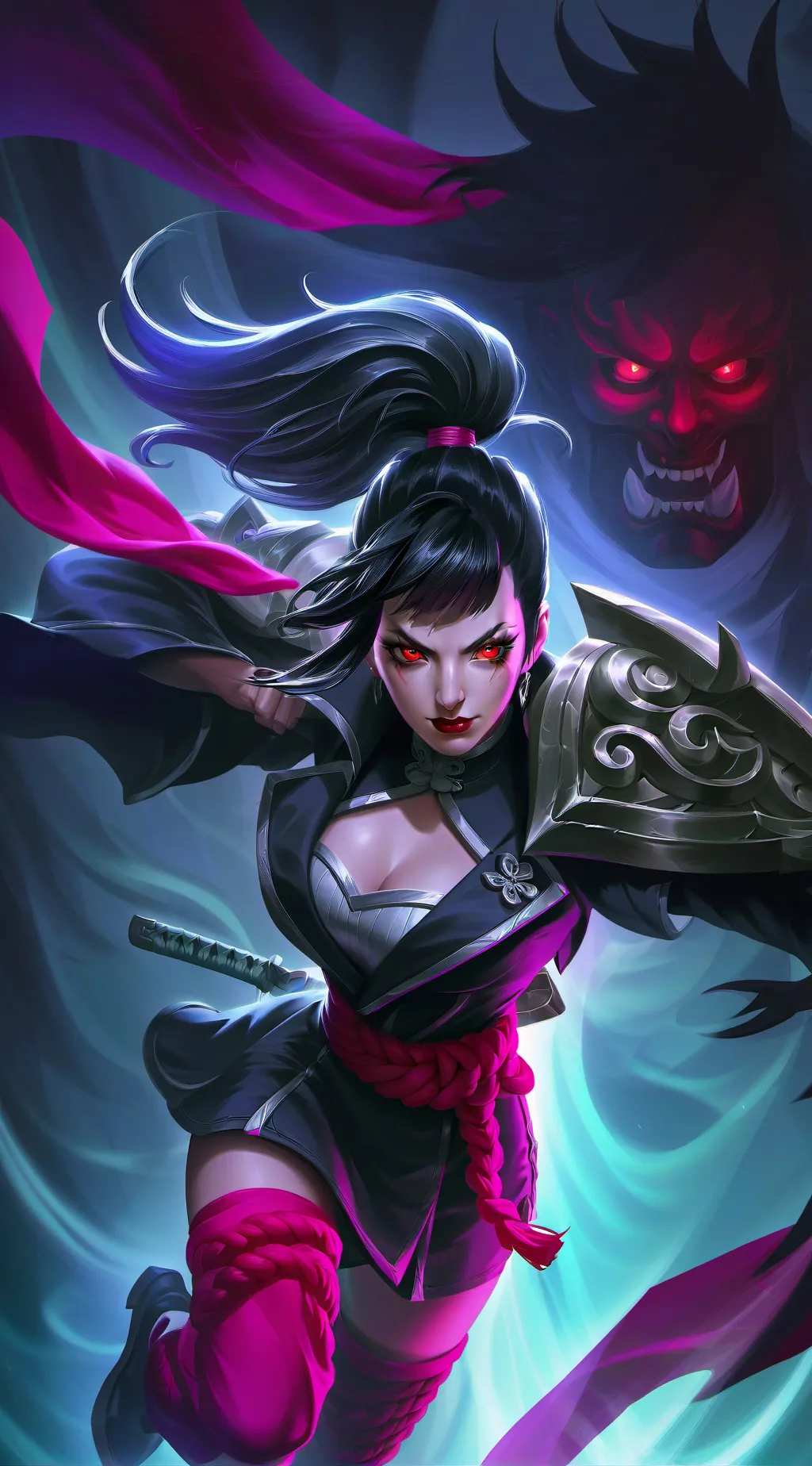 ai character: luna background