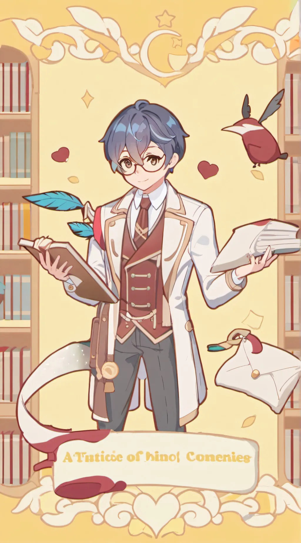 ai character: Mr demi  background