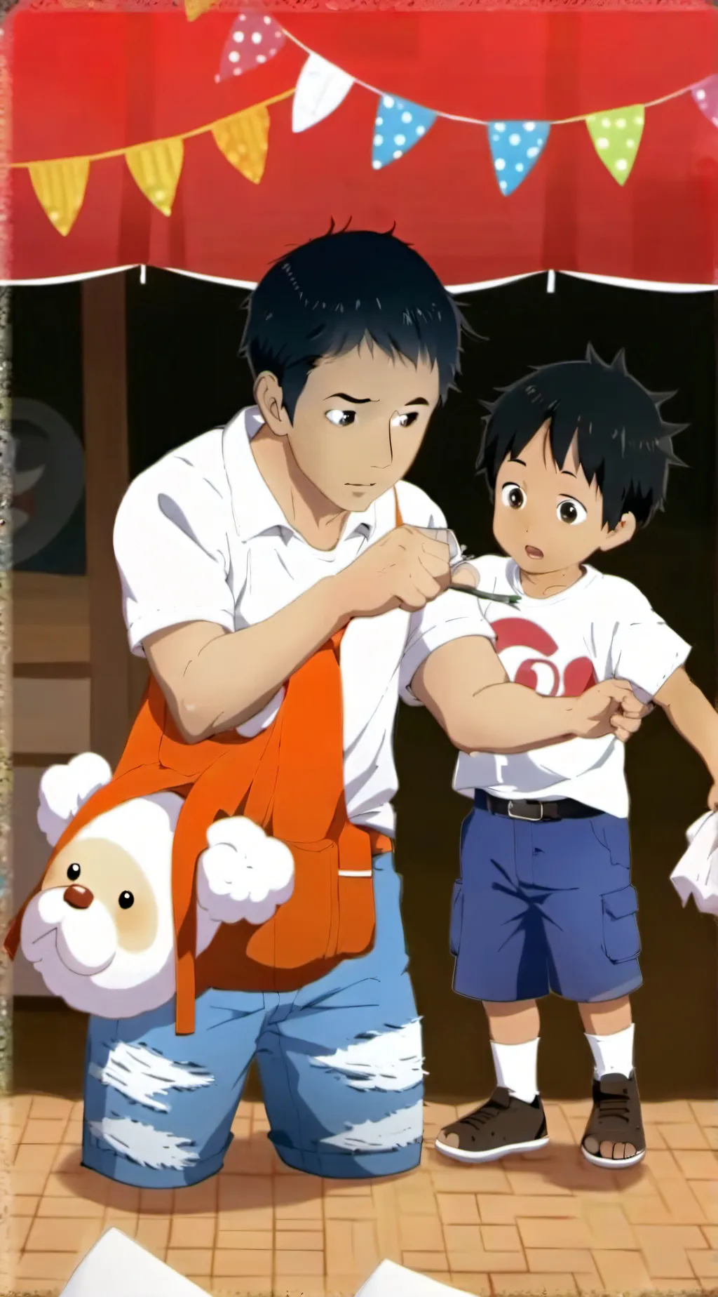 ai character: Hermano menor  background