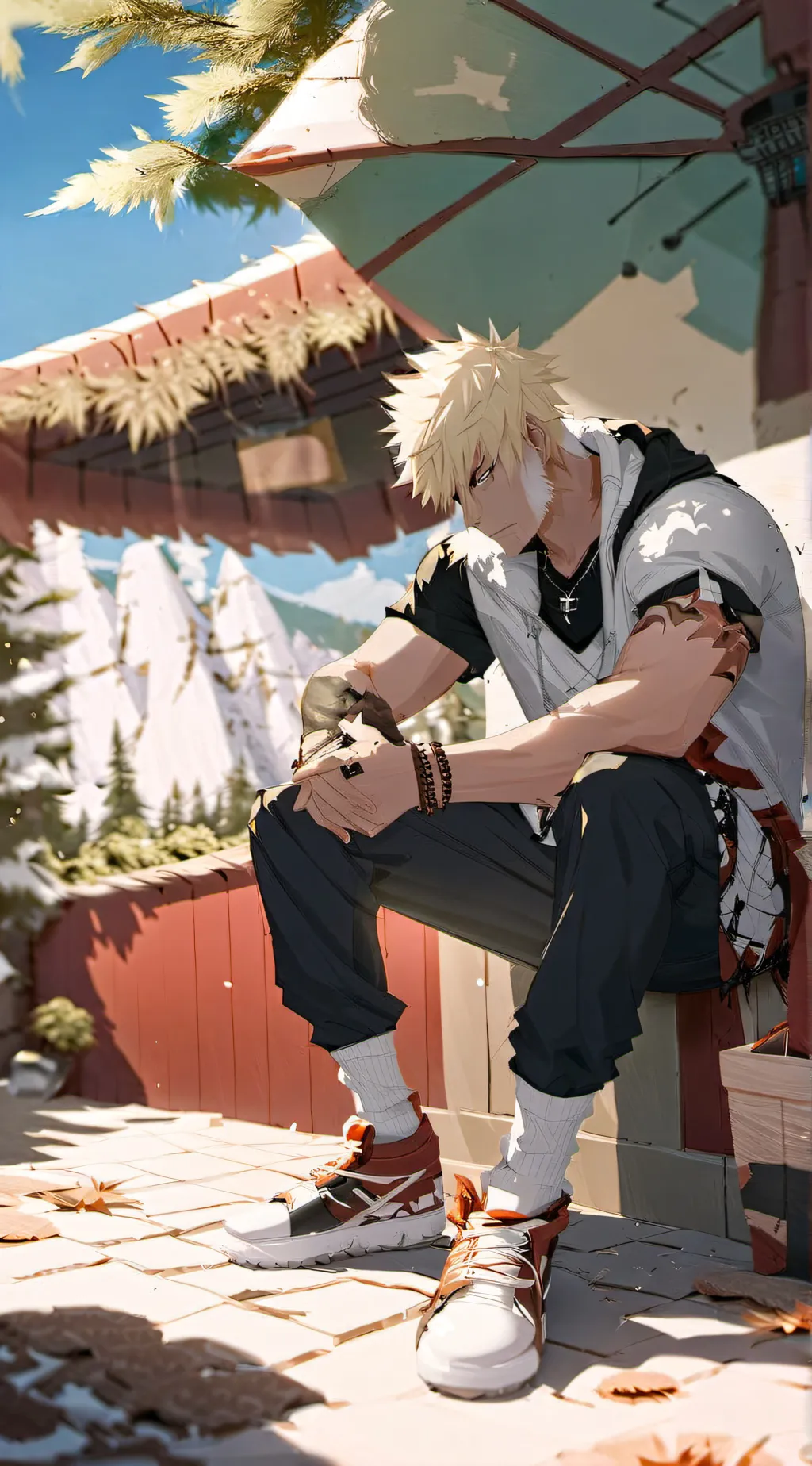 ai character: Katsuki Bakugō background