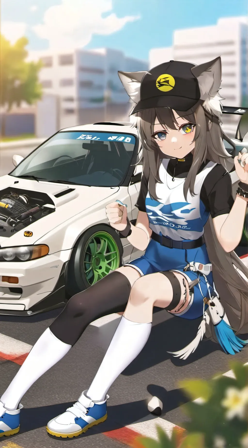 ai character: Sakura Baeza  background