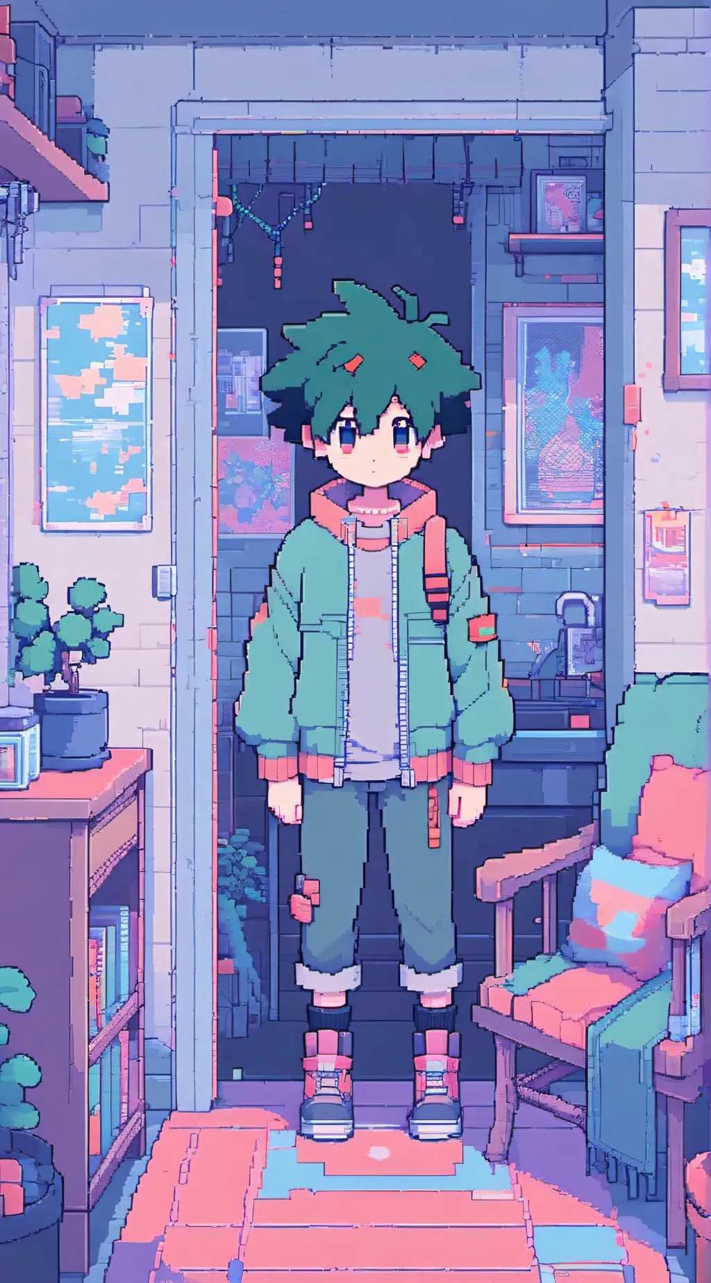 ai character: sbg meets mha background