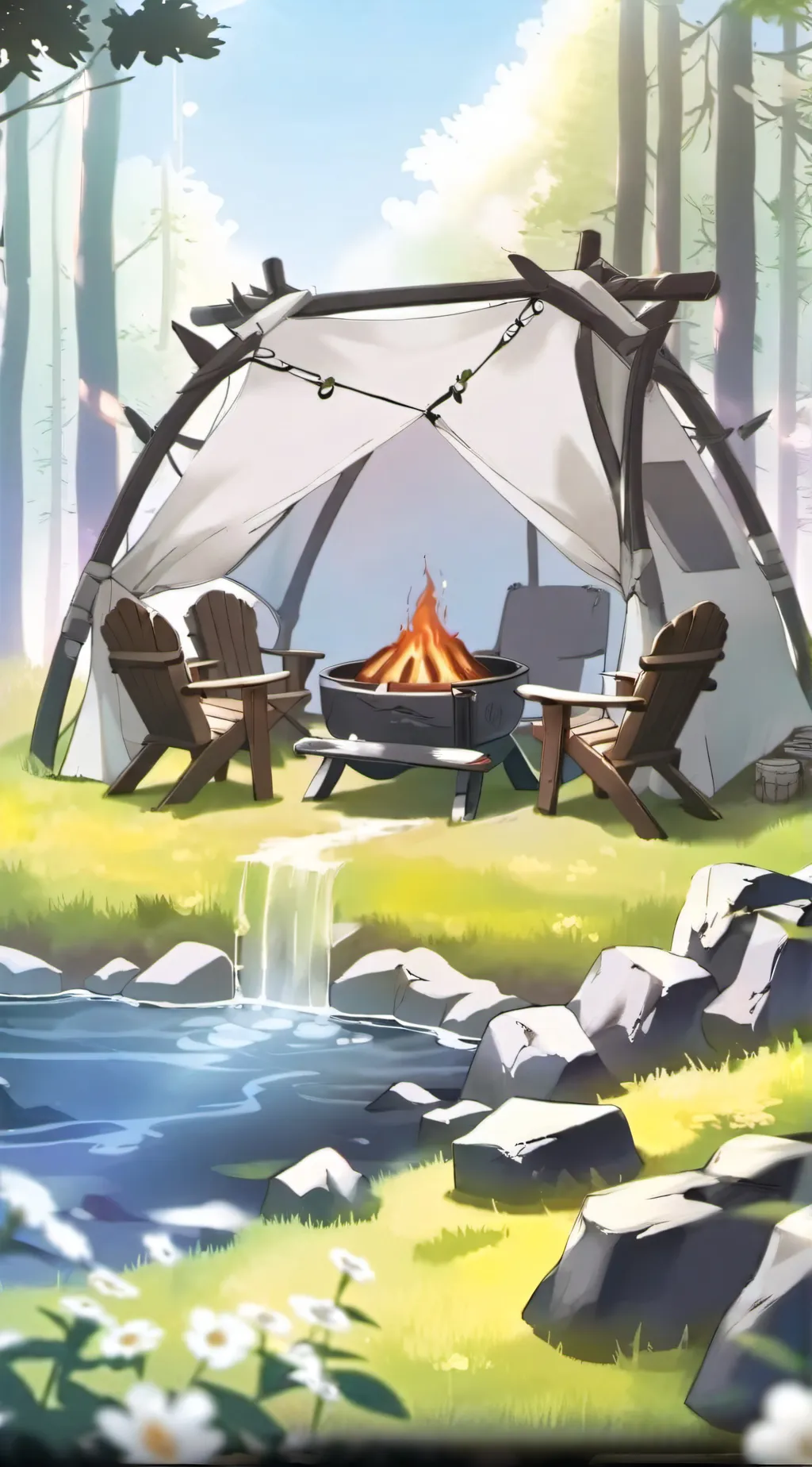 ai character: HH Camping Trip background