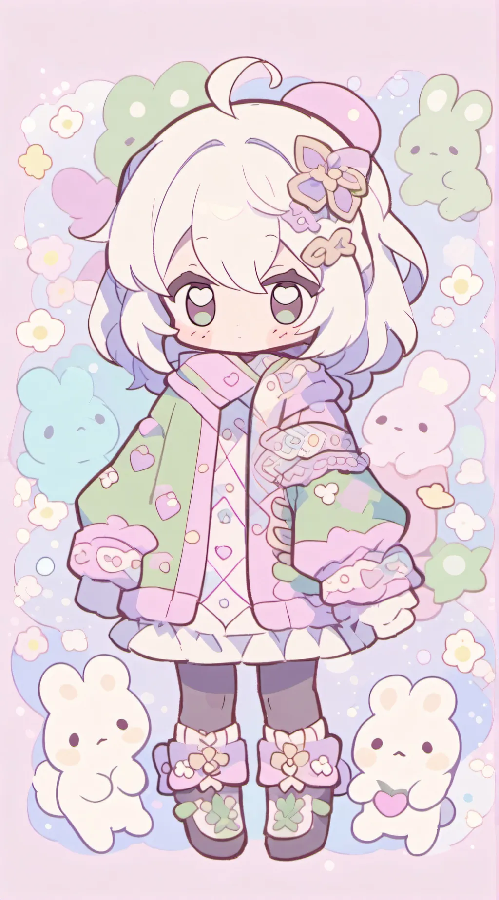 ai character: ppt in your house  background