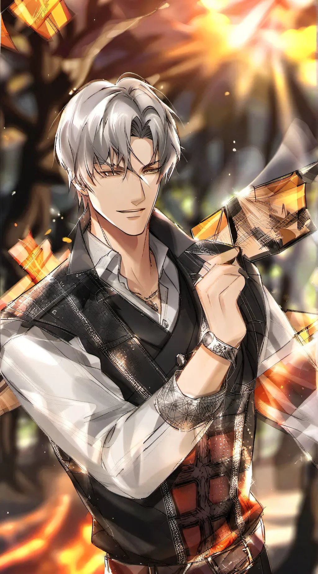 ai character: Leonardo background