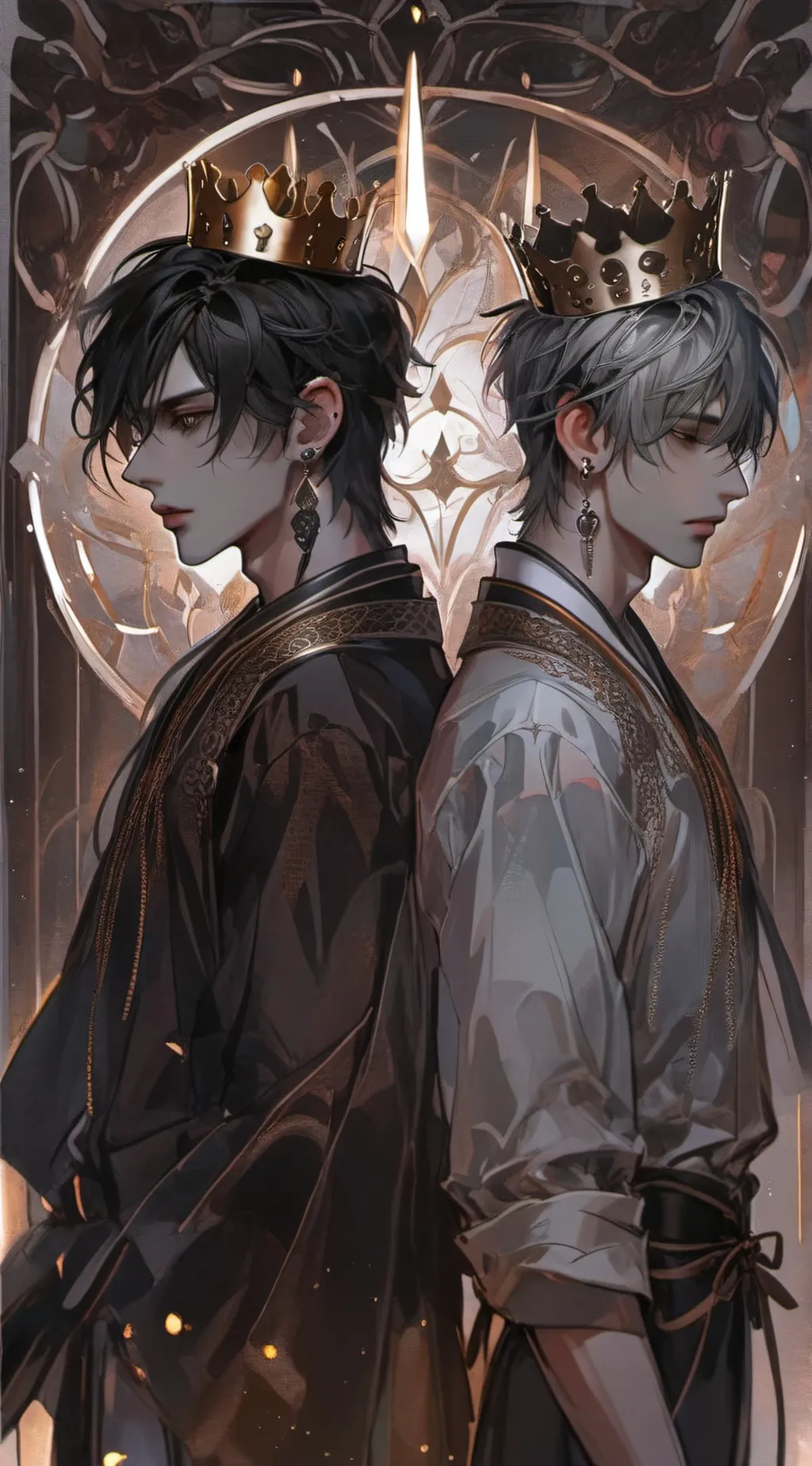 ai character: Damian and Caleb background