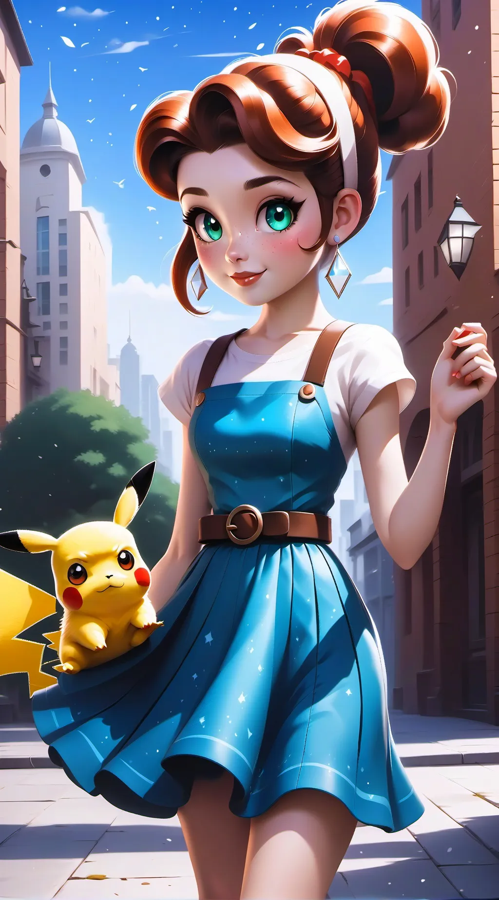 ai character: Skull girls background