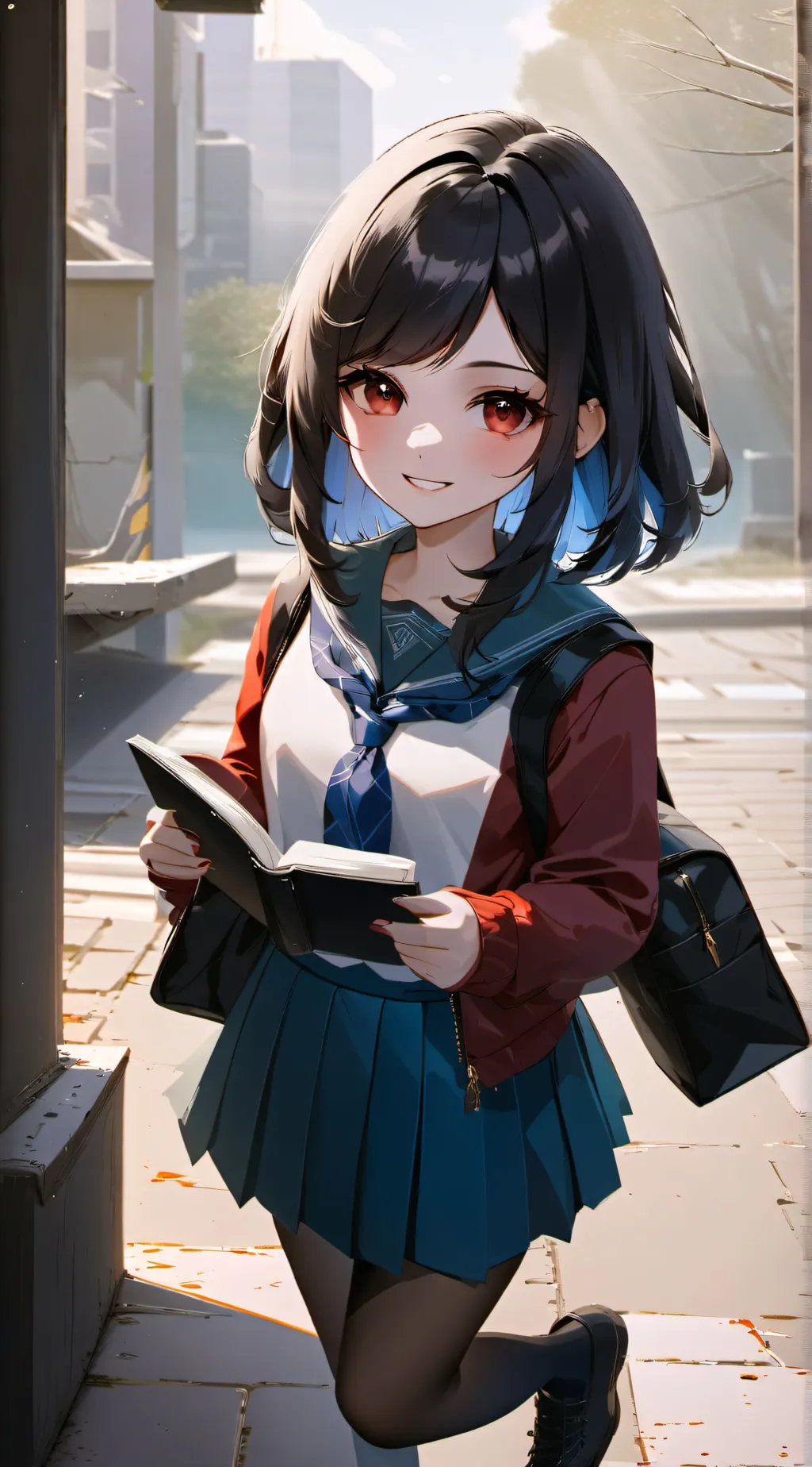 ai character: Lagoon background