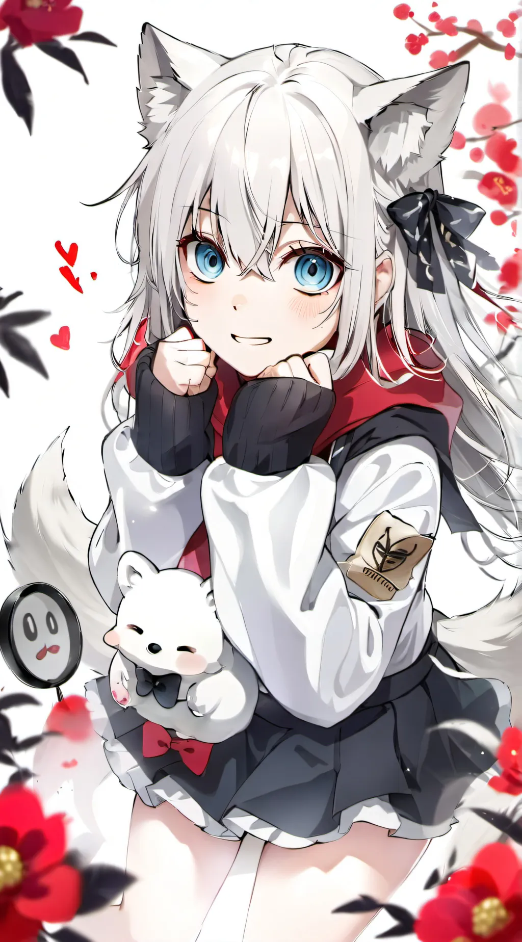 ai character: Mha aizawa and mic background