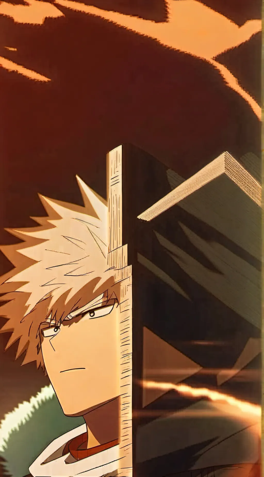 ai character: Katsuki Bakugo background