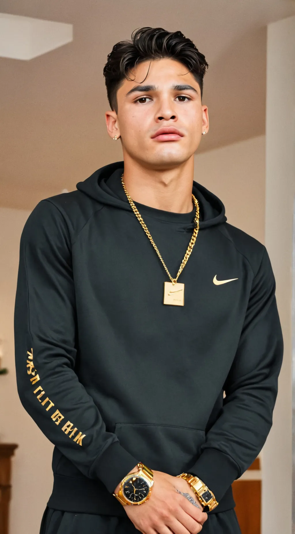 ai character: Ryan Garcia  background