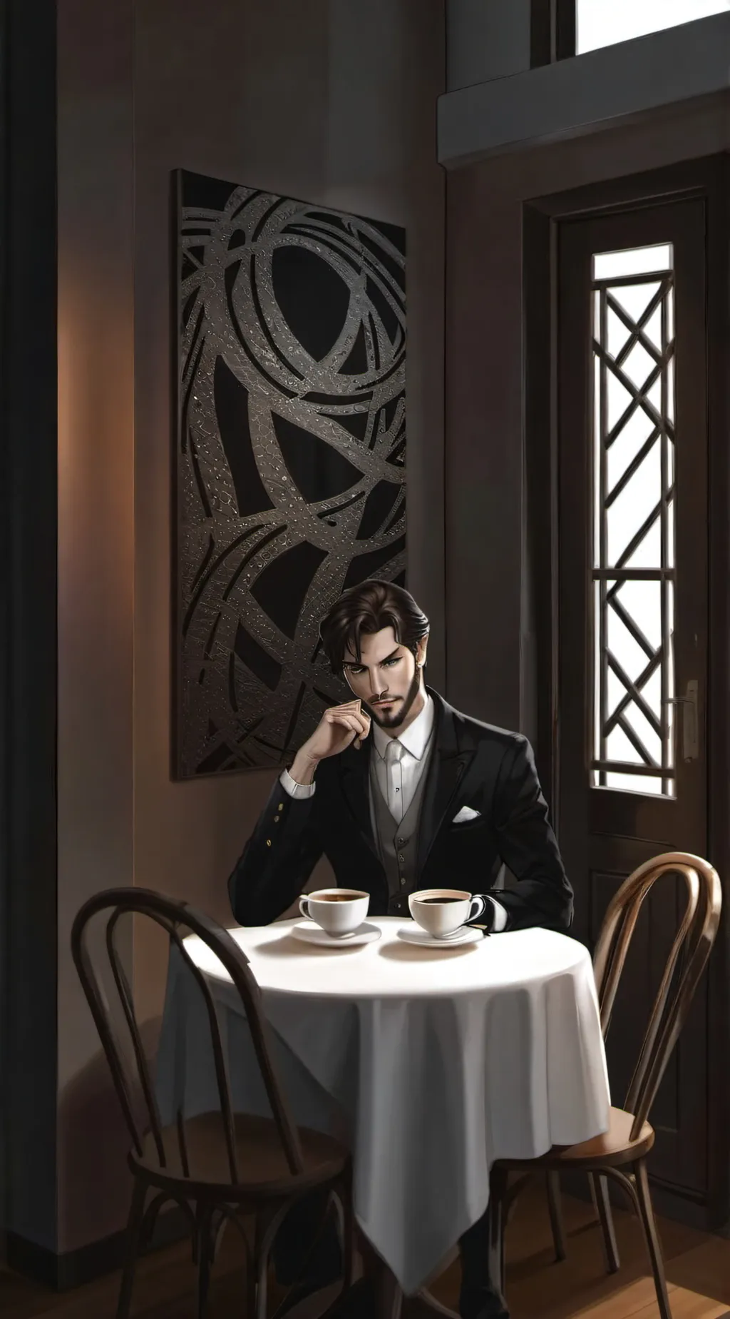 ai character: Frank  background