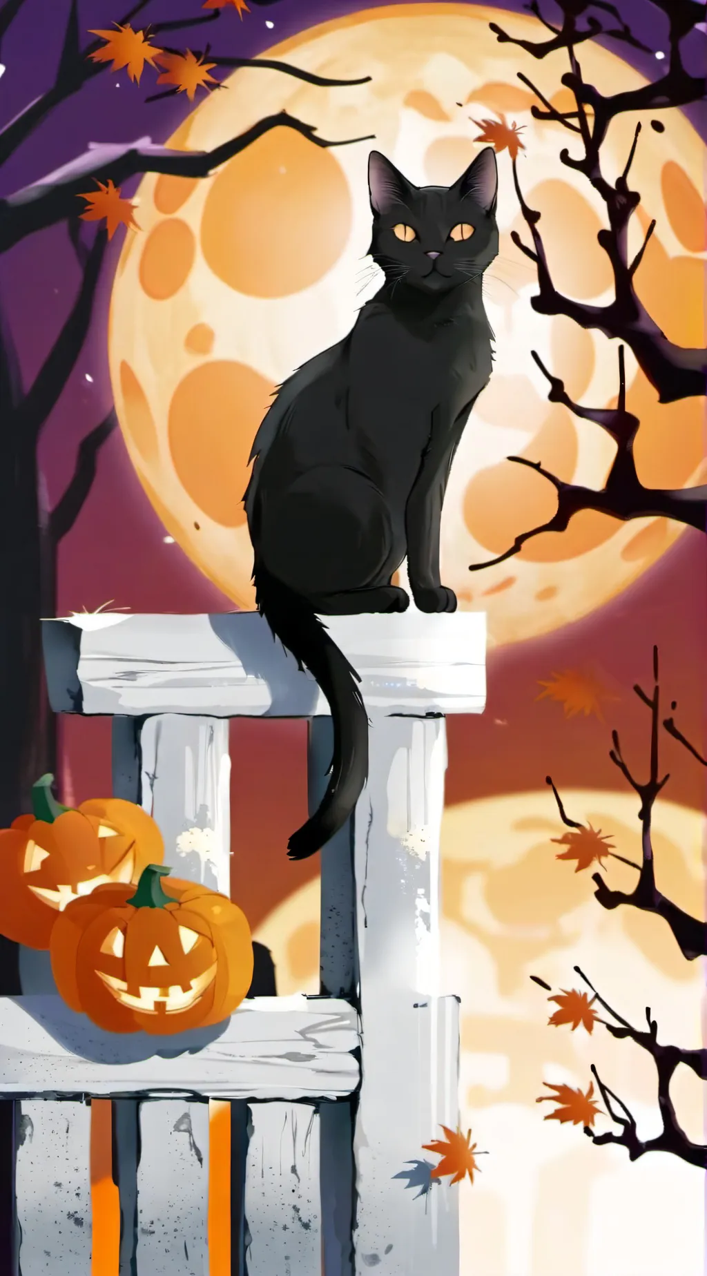 ai character: MHA HALLOWEEN background