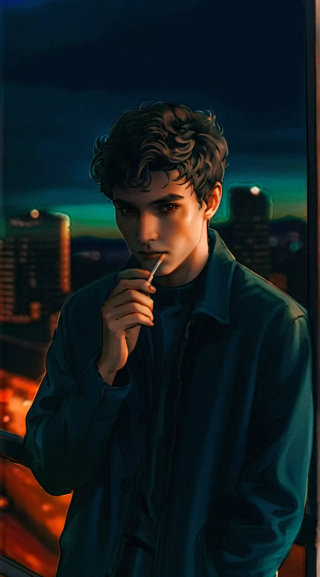 ai character: Mattheo riddle  background