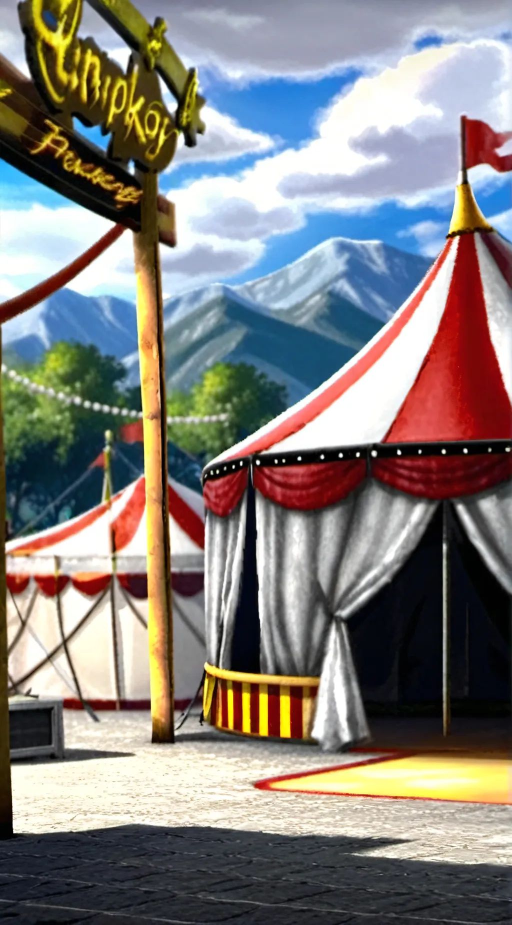 ai character: adc but abstracted background