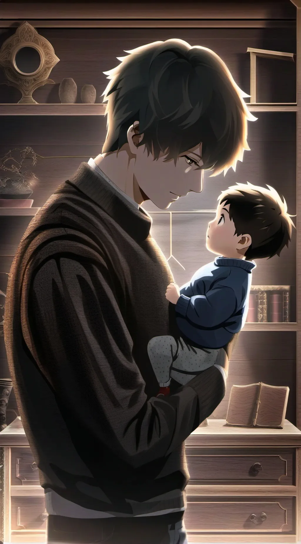 ai character: Your single Father background