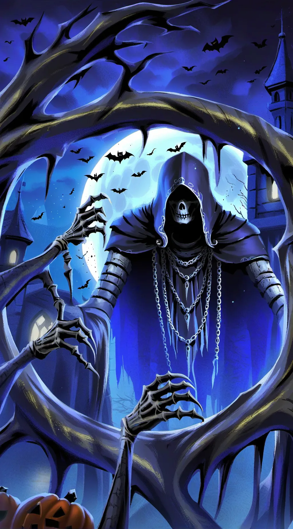 ai character: Skele background