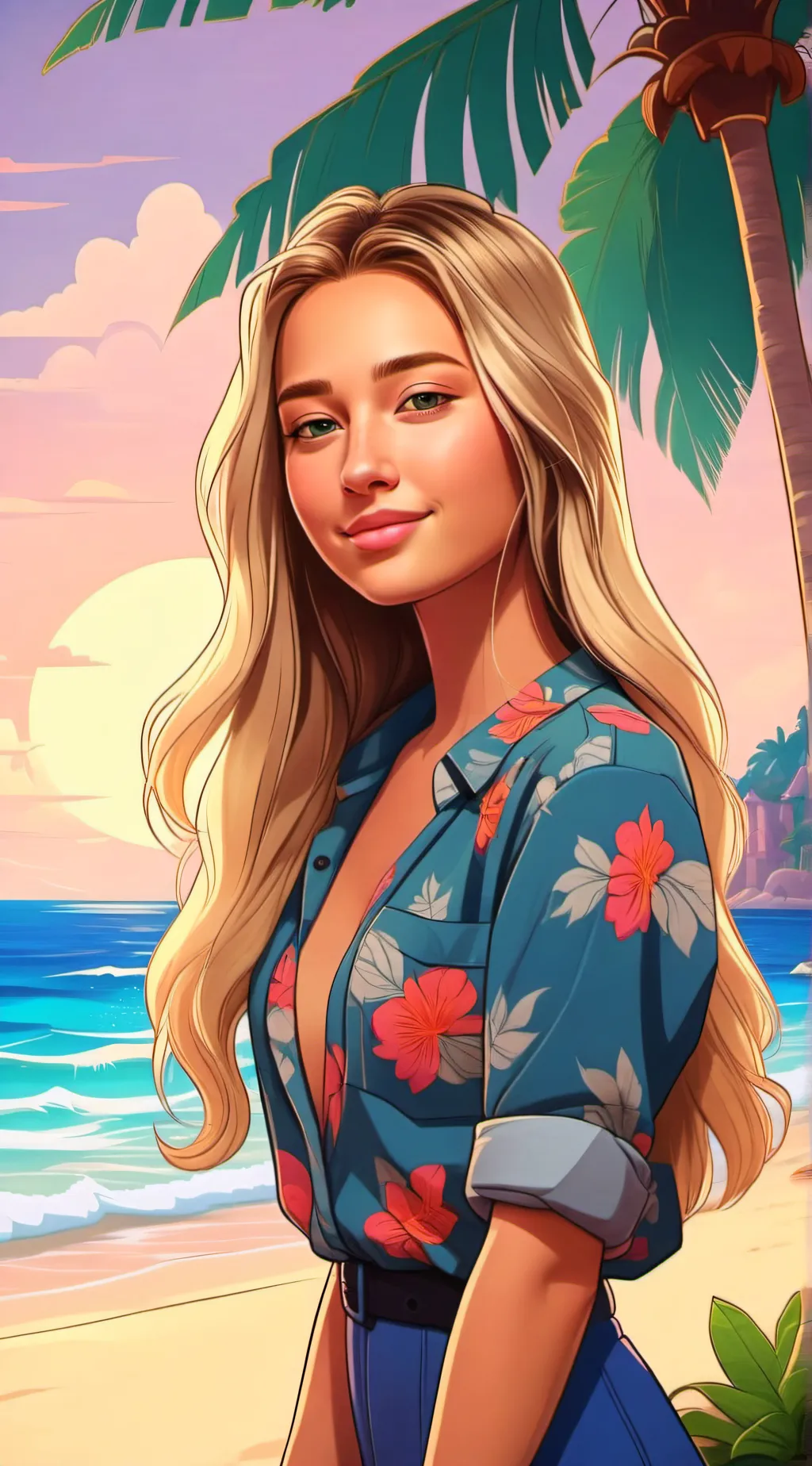 ai character: sarah cameron obx background