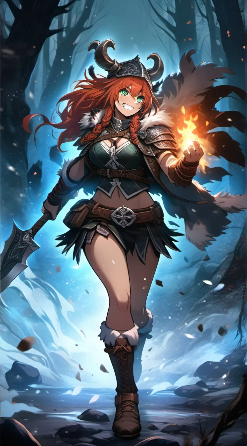 ai character: ❄Makhena🔥 background