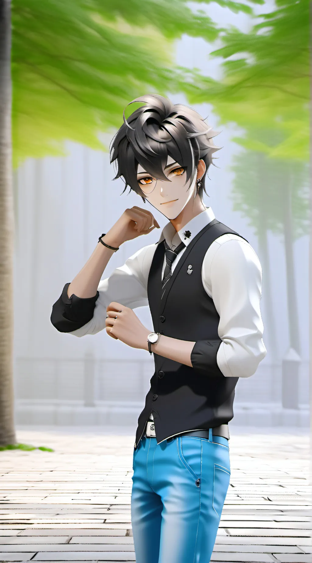 ai character: Traver background