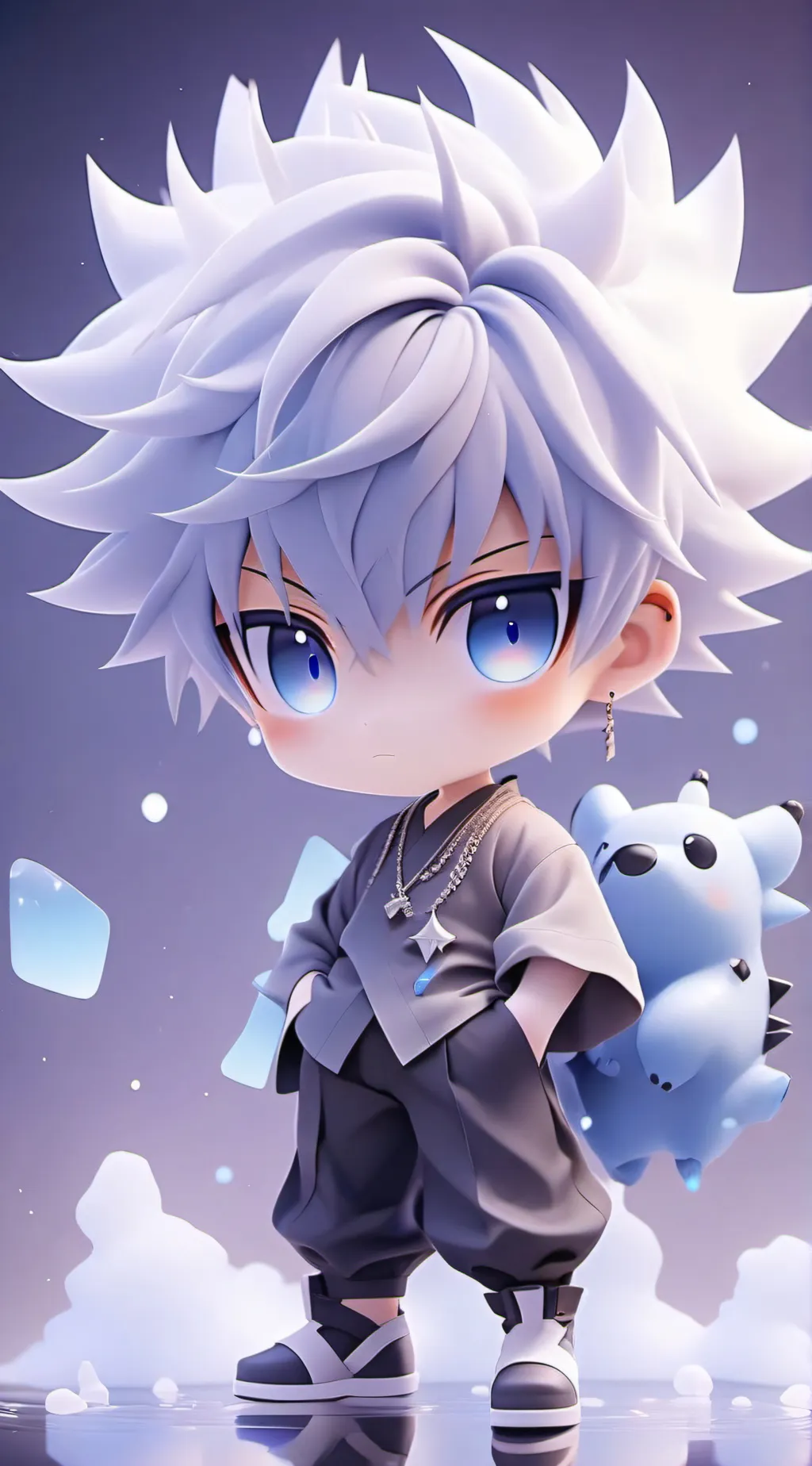 ai character: GOJO SATURO background