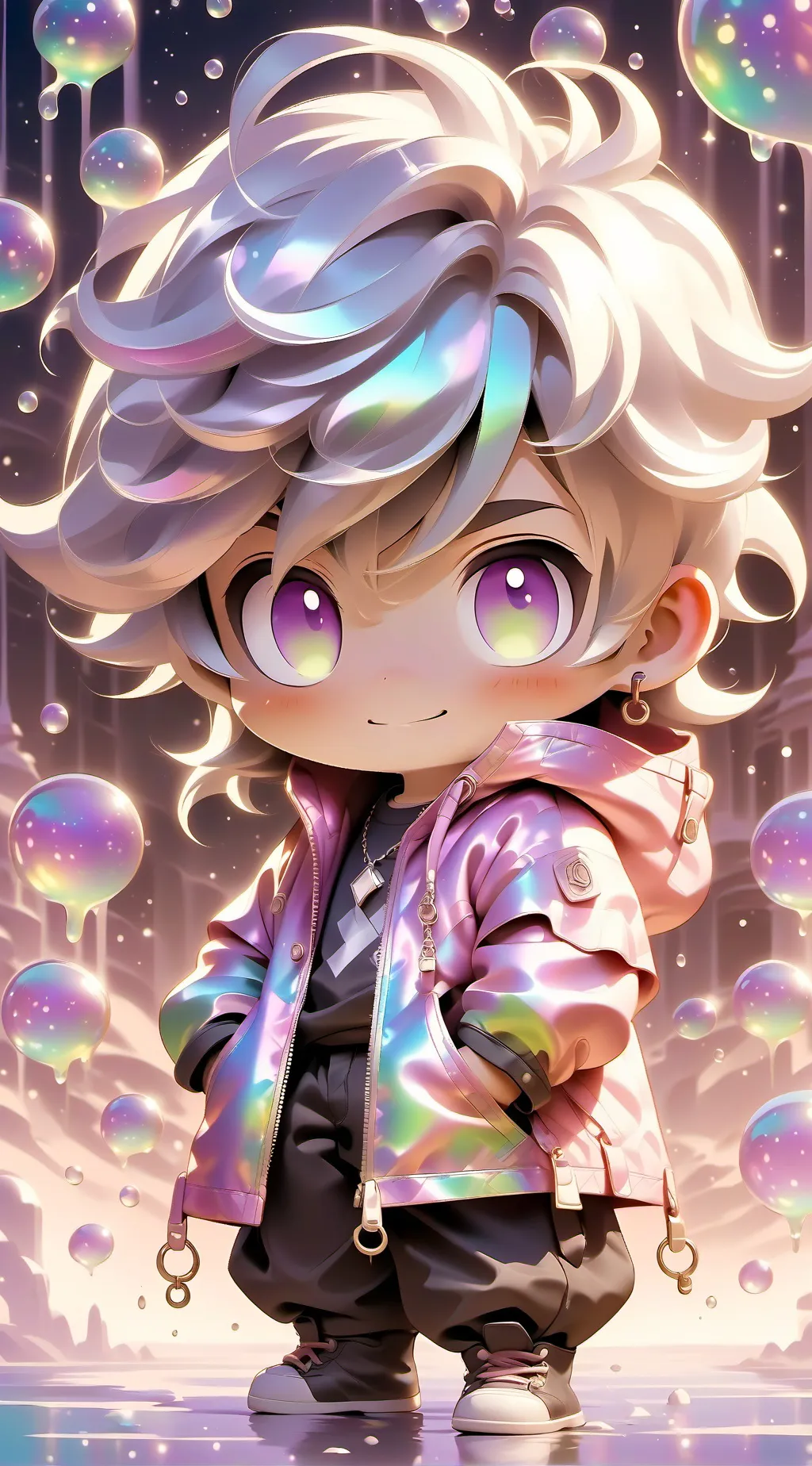 ai character: mha amongus  background