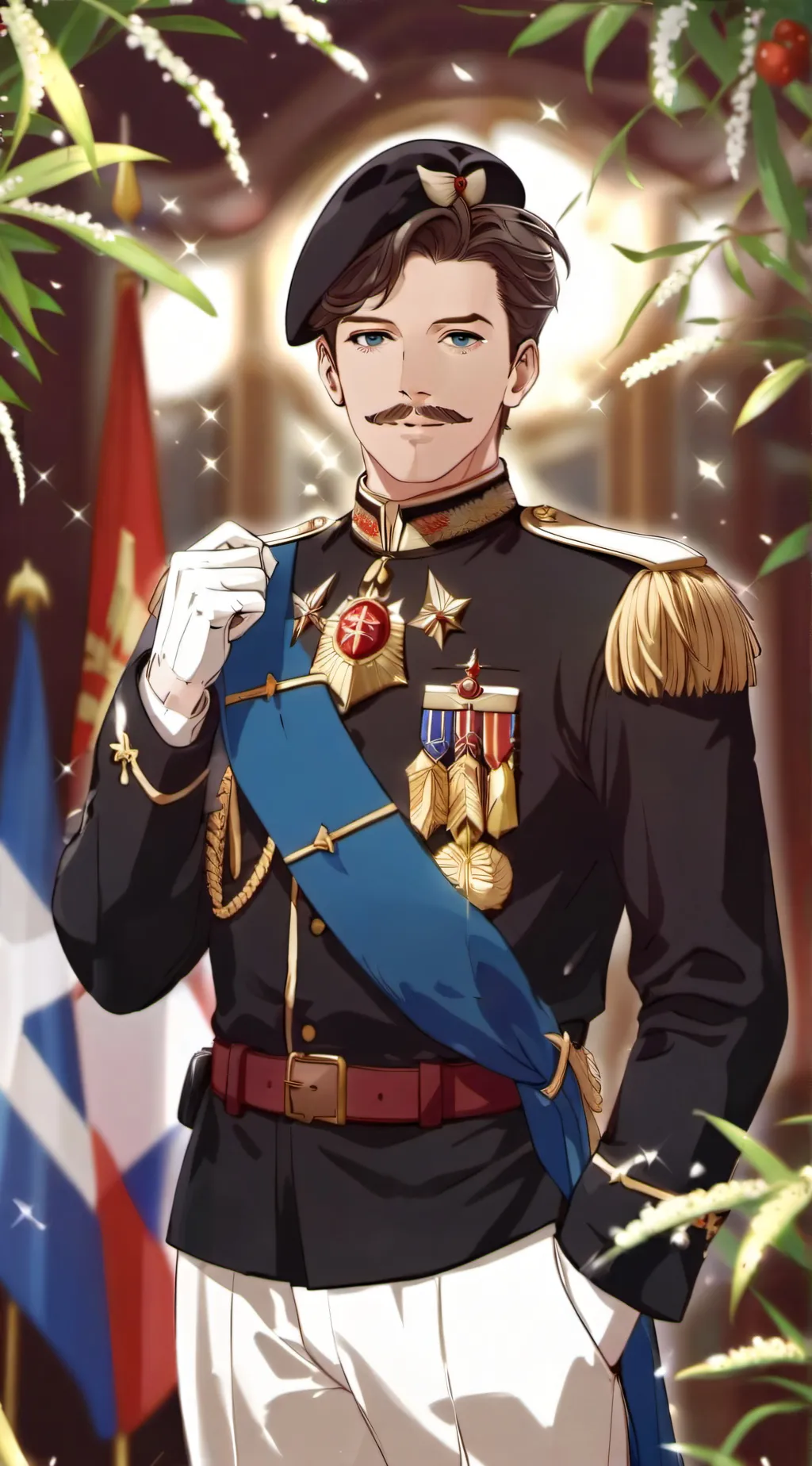 ai character: Franco La alsace  background