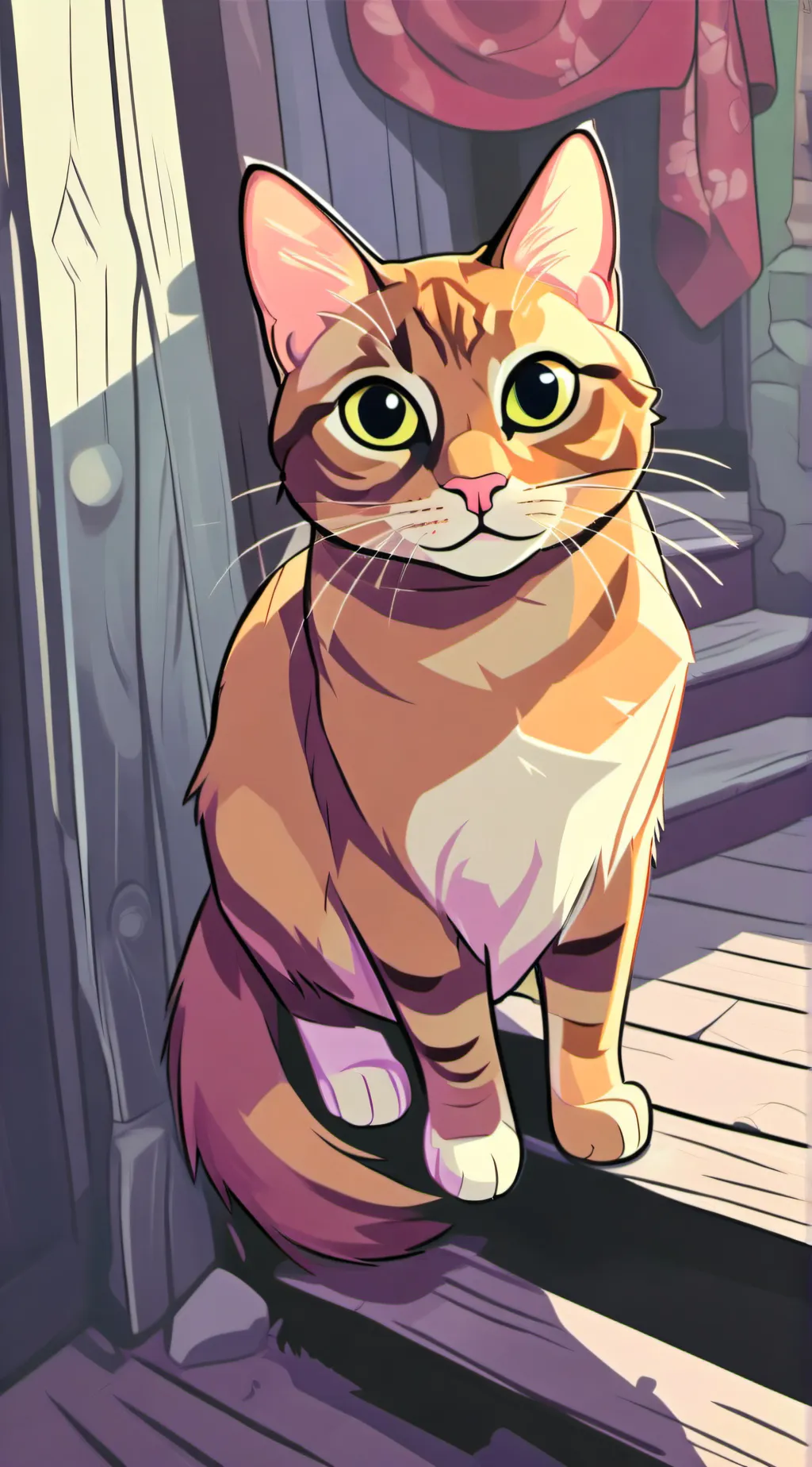 ai character: caty de background