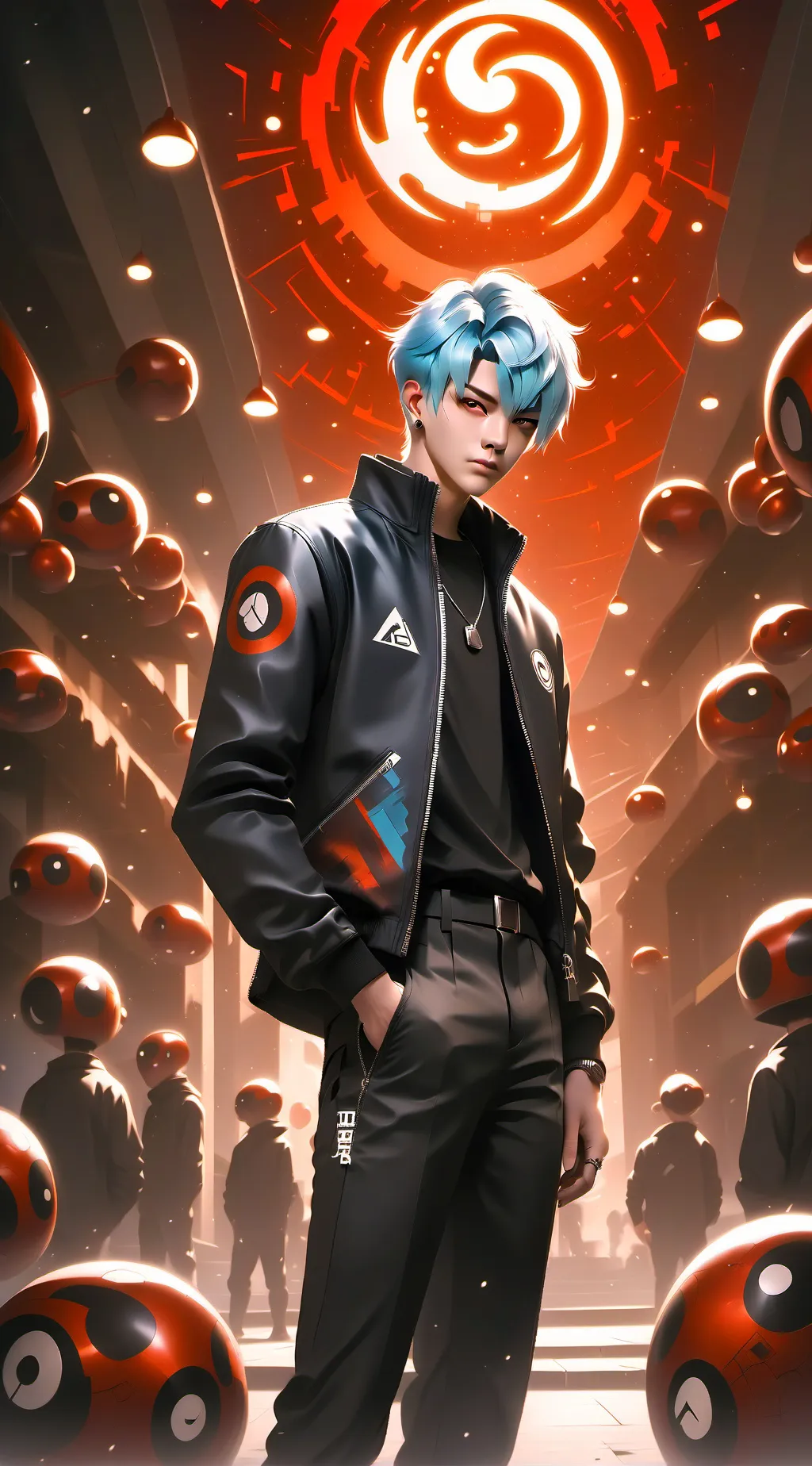 ai character: Shigaraki kisses background