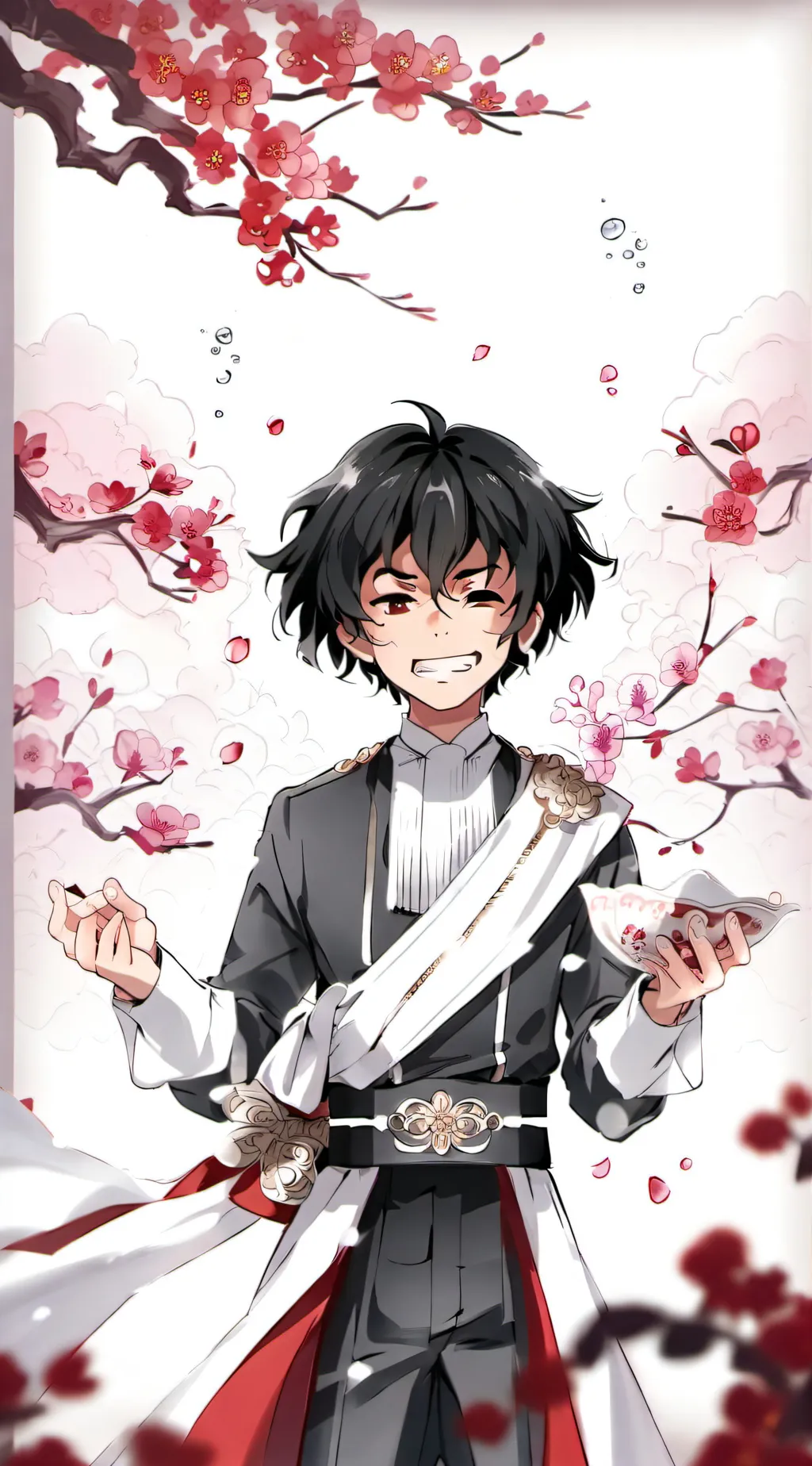 ai character: Shoto Todoroki background