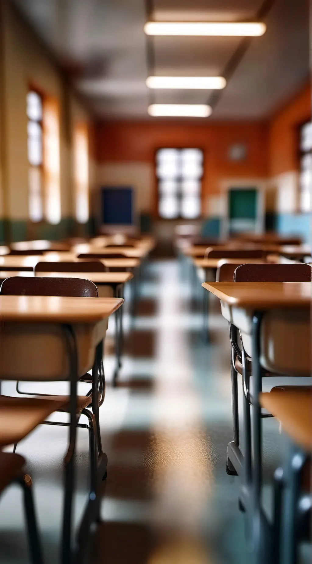 ai character: classroom background