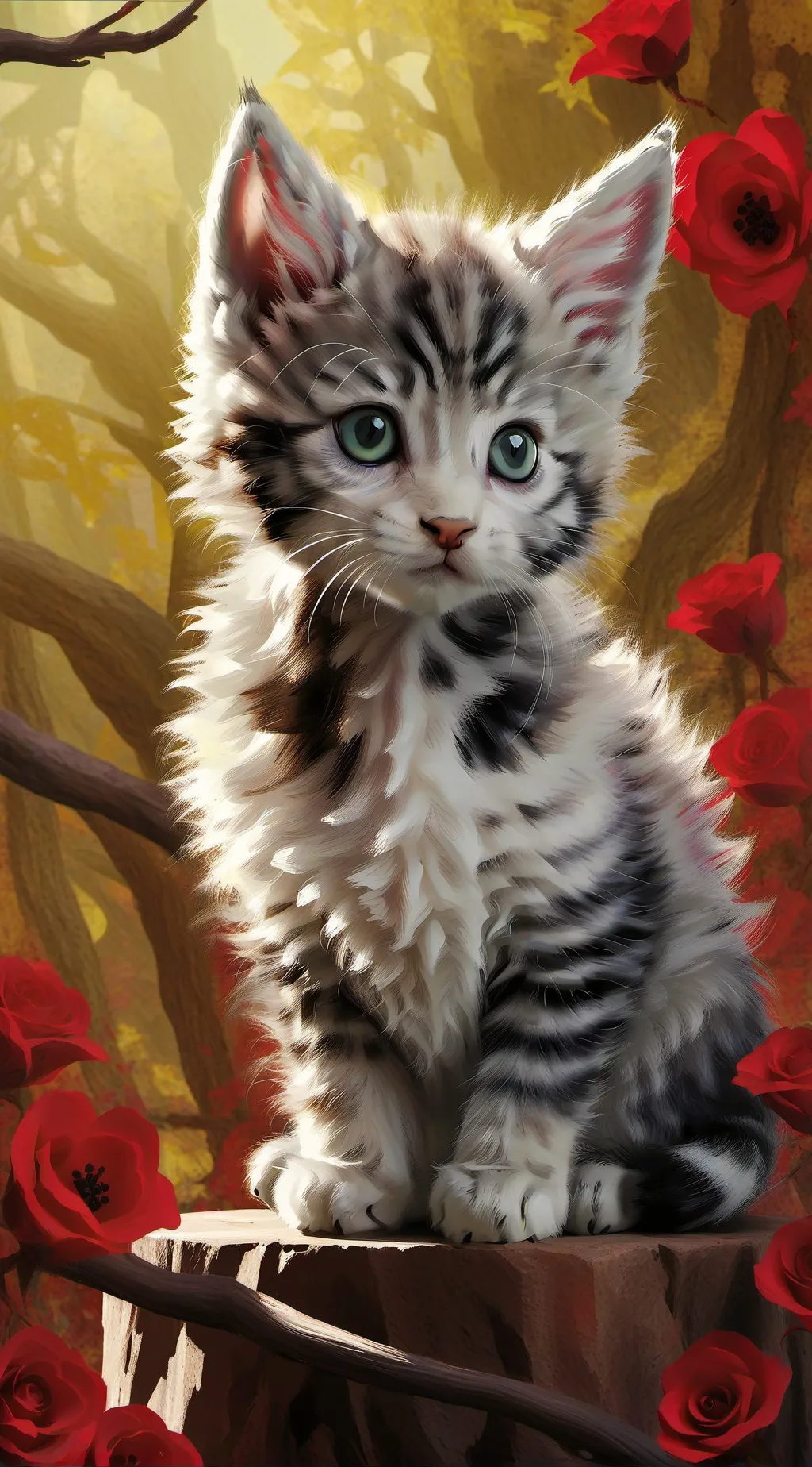 ai character: Kitten game!!💫 background