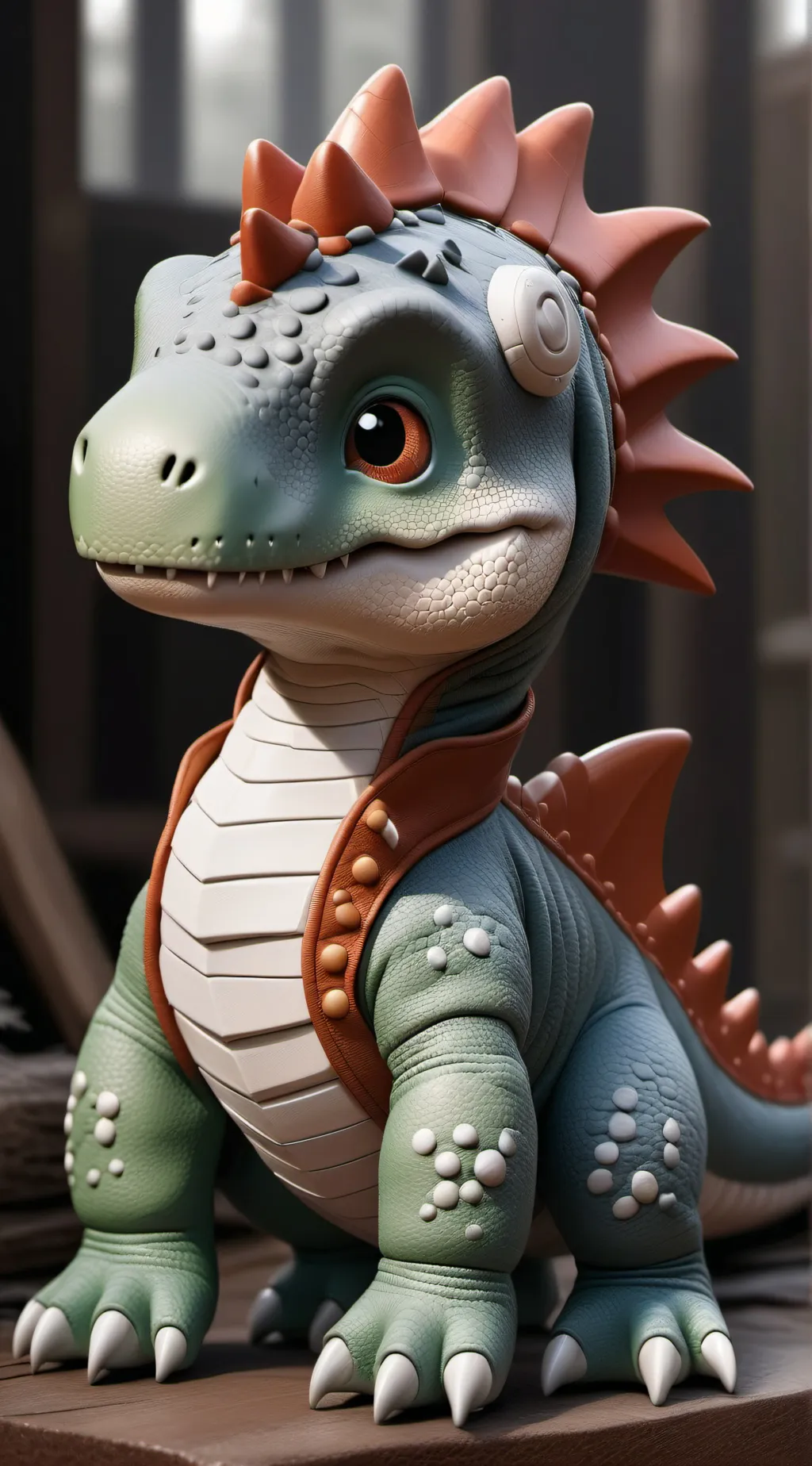 ai character: dinosaur kid background