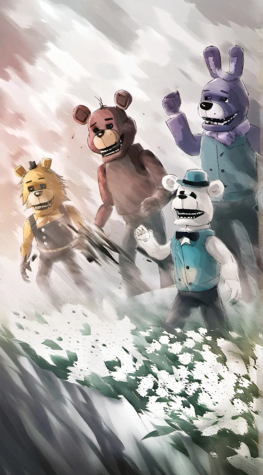 ai character: FNAFmissinkids +cc background