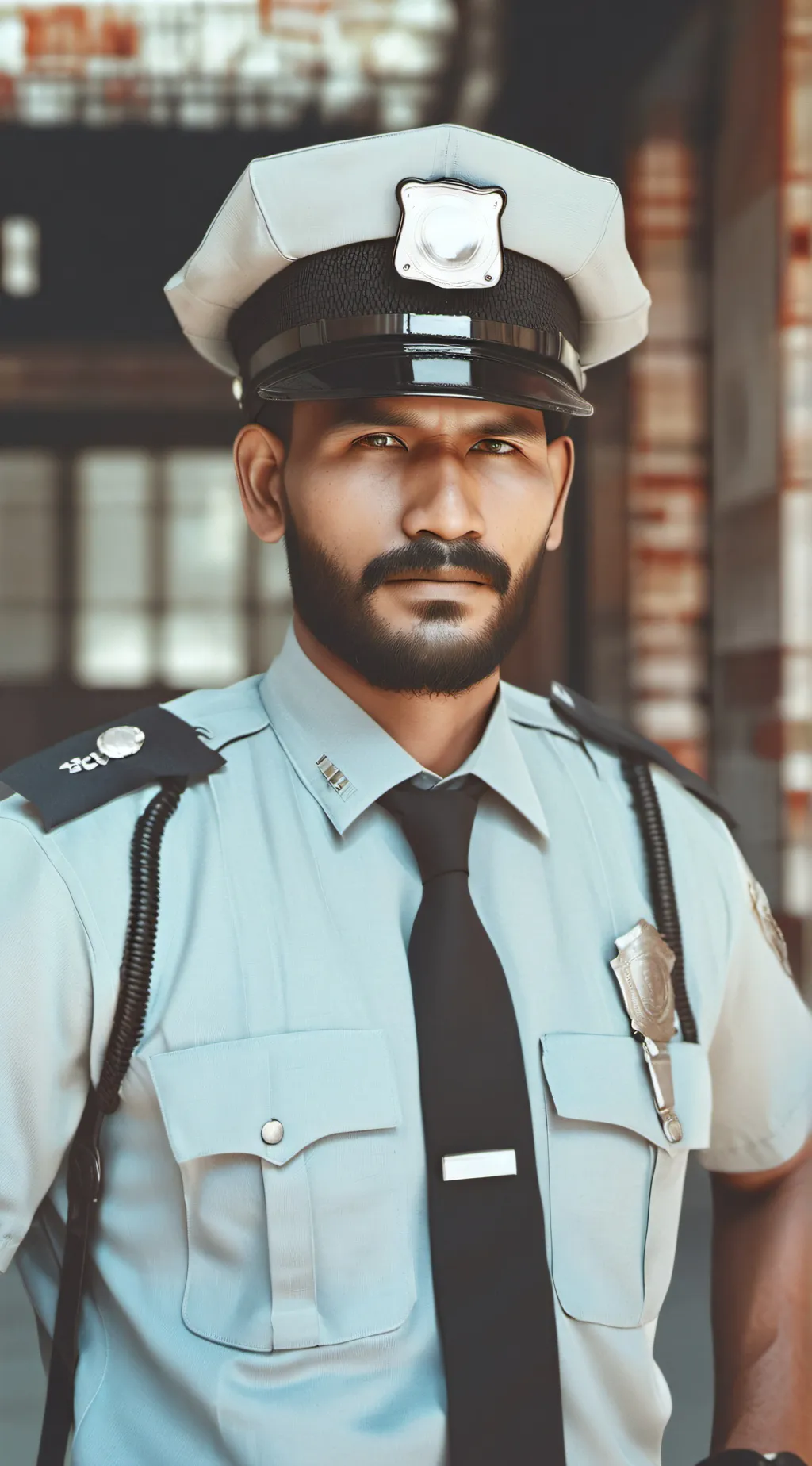 ai character: police officer  background