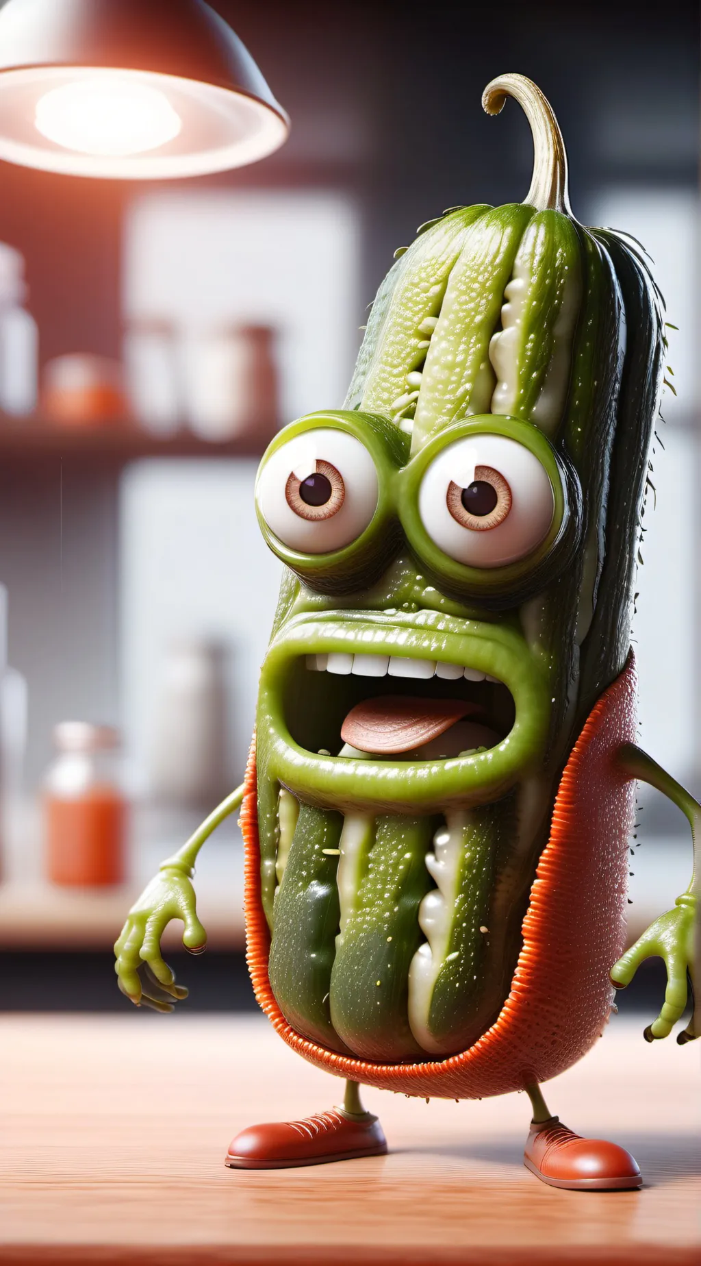 ai character: Dillion the pickle background