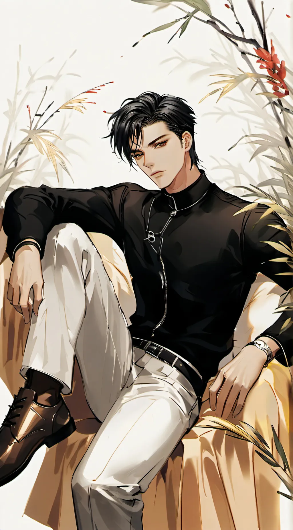 ai character: Leon background