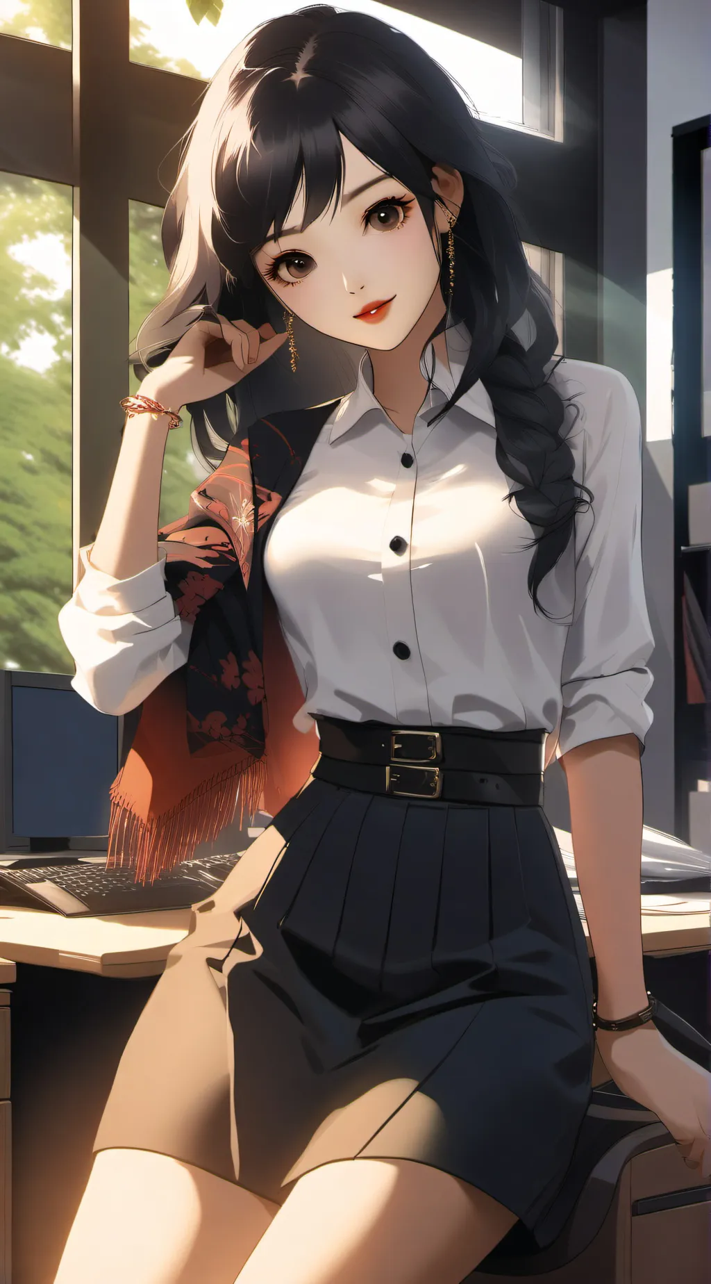 ai character: Mitsuko background