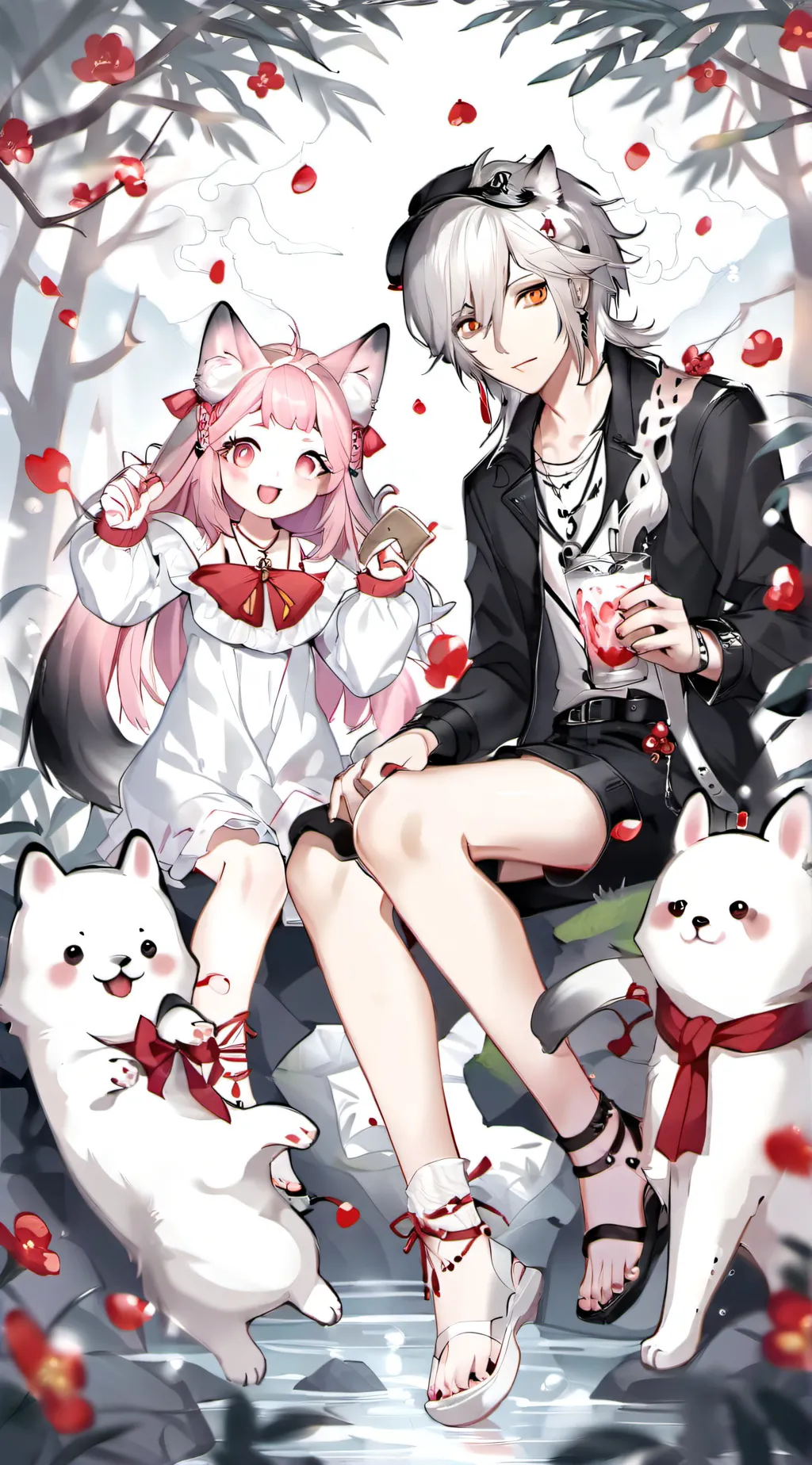 ai character: MD as animals background