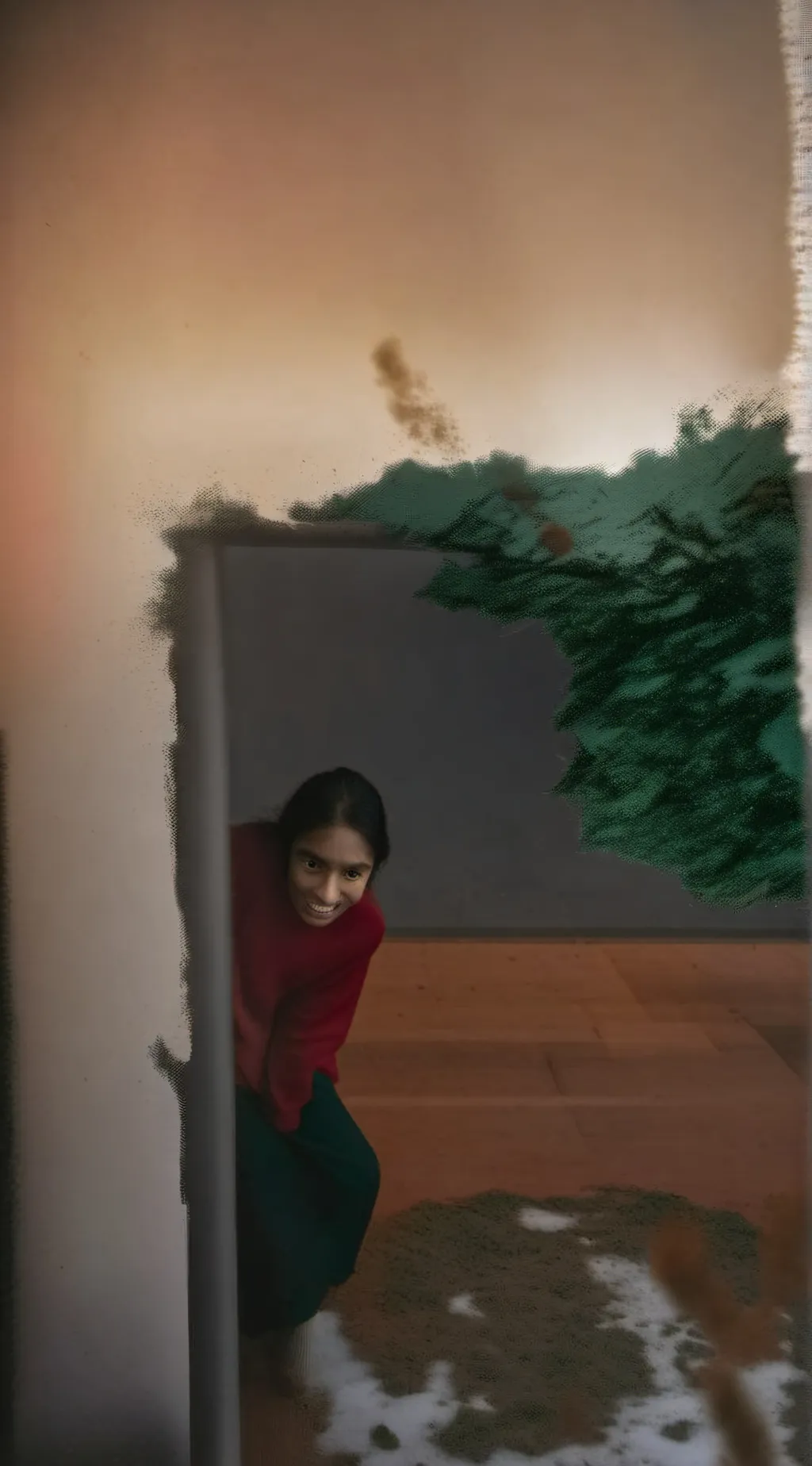 ai character: Scary girl background