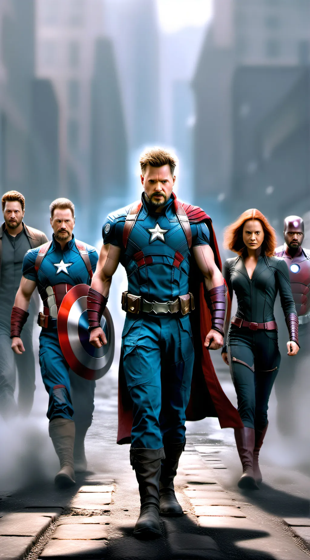 ai character: Avengers background