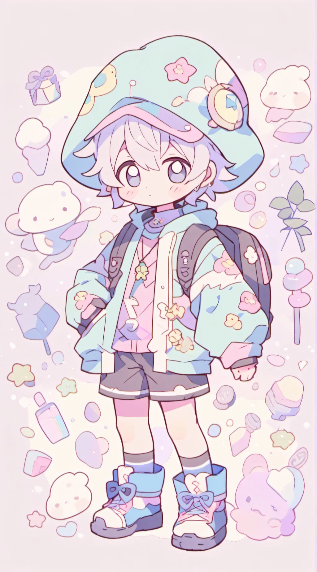 ai character: One bfdi background