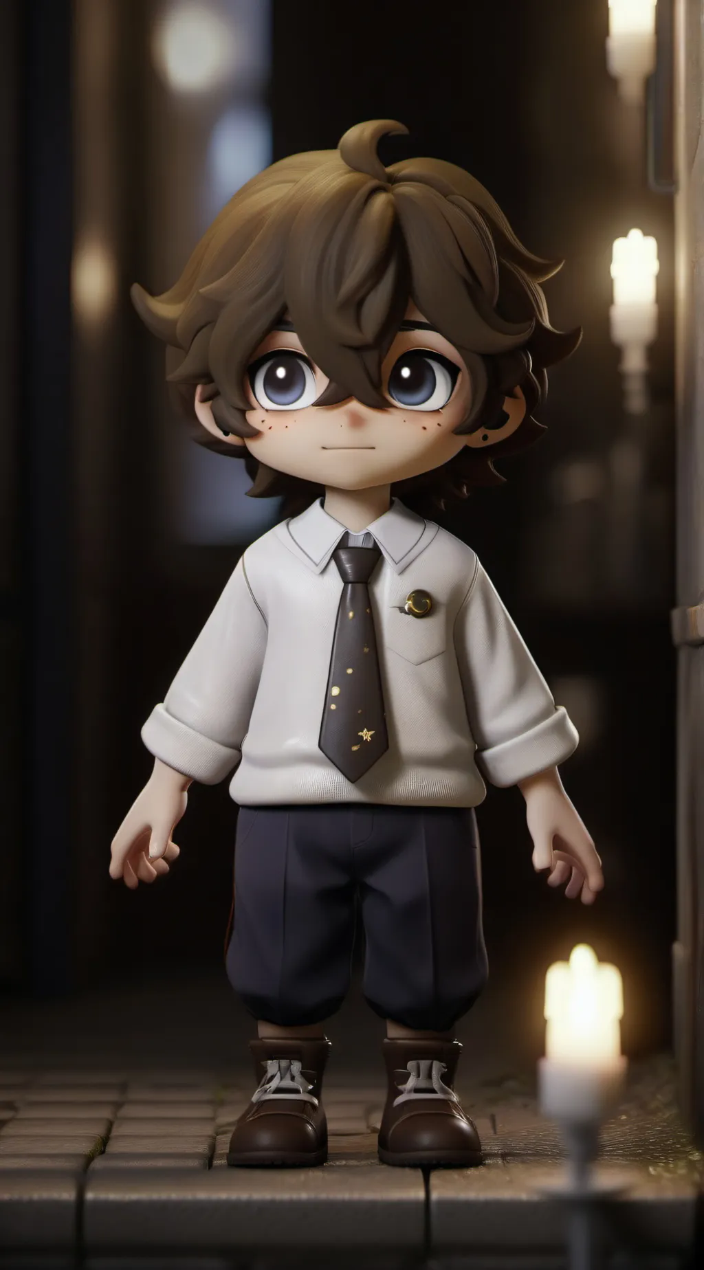 ai character: FNAF X mha background