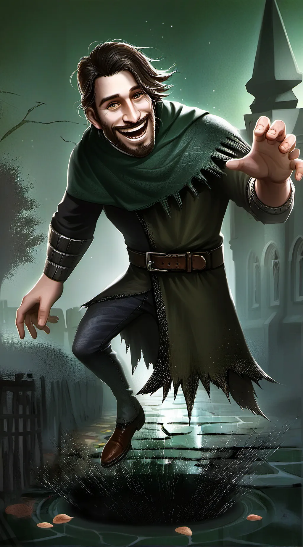 ai character: Infection Smile background