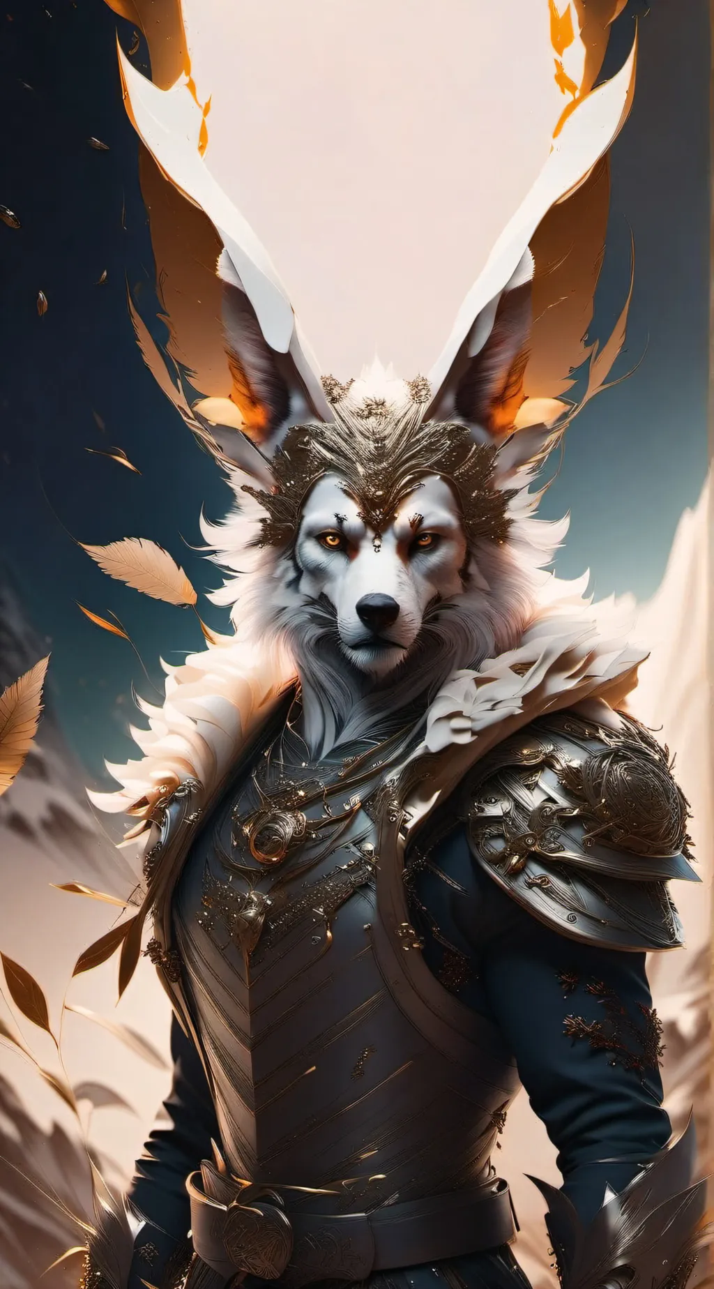 ai character: furry com  background