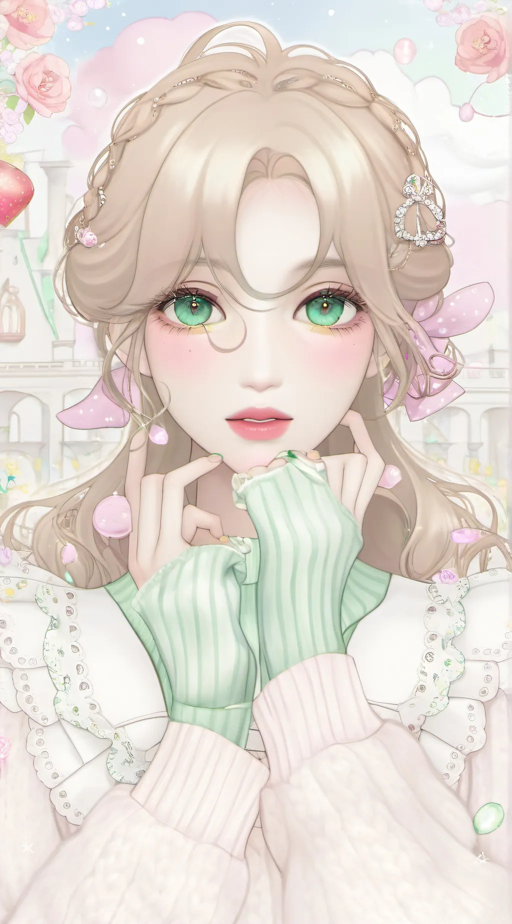 ai character: ☞Clover☜ background