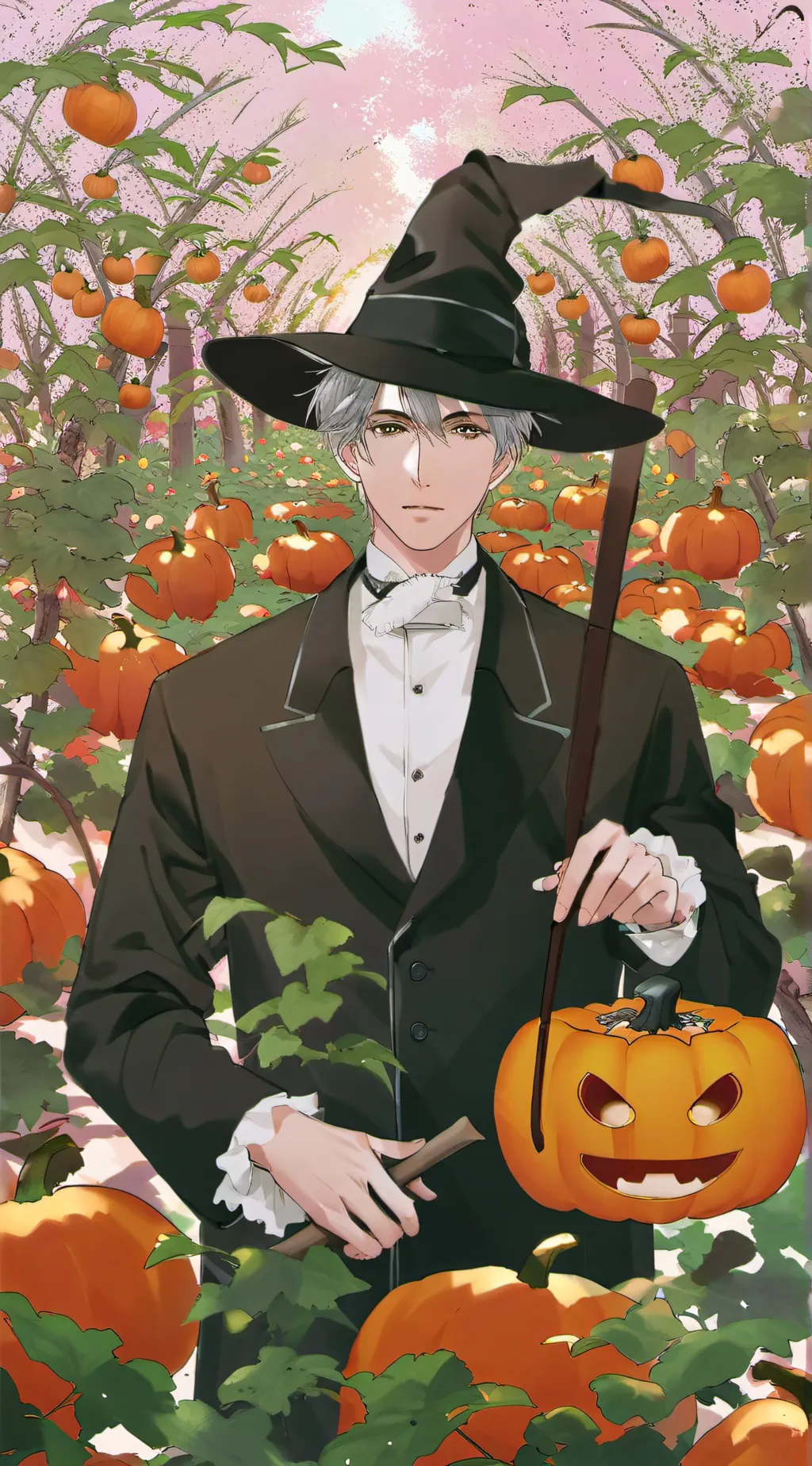 ai character: The fields. background