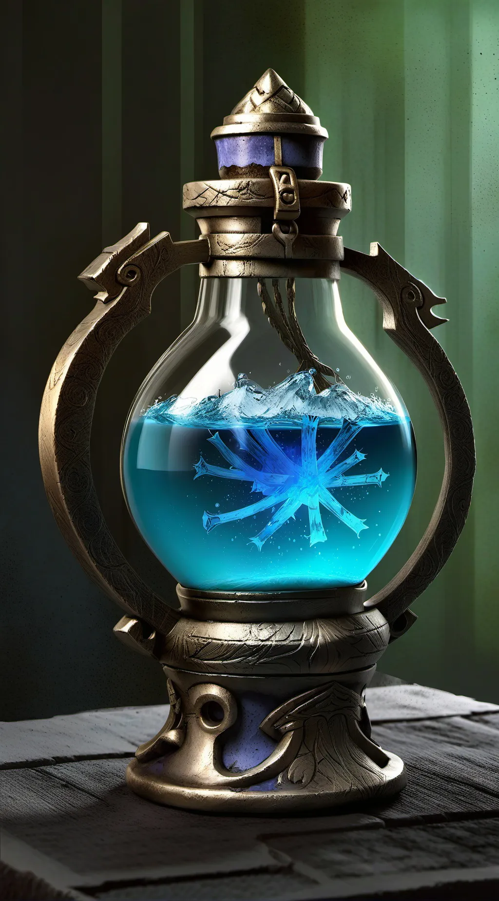 ai character: Boy potion background