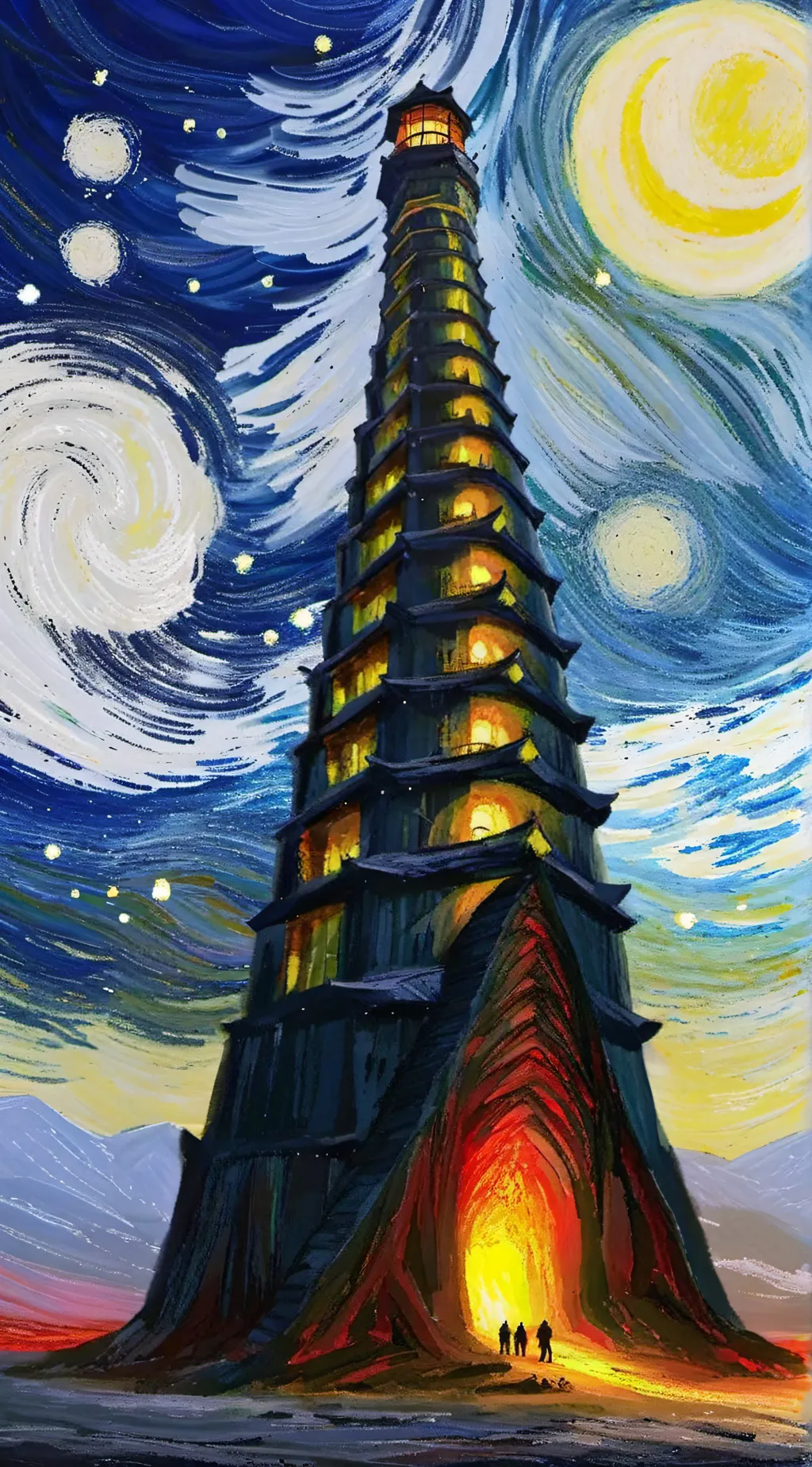 ai character: TOWER OF HELL  background