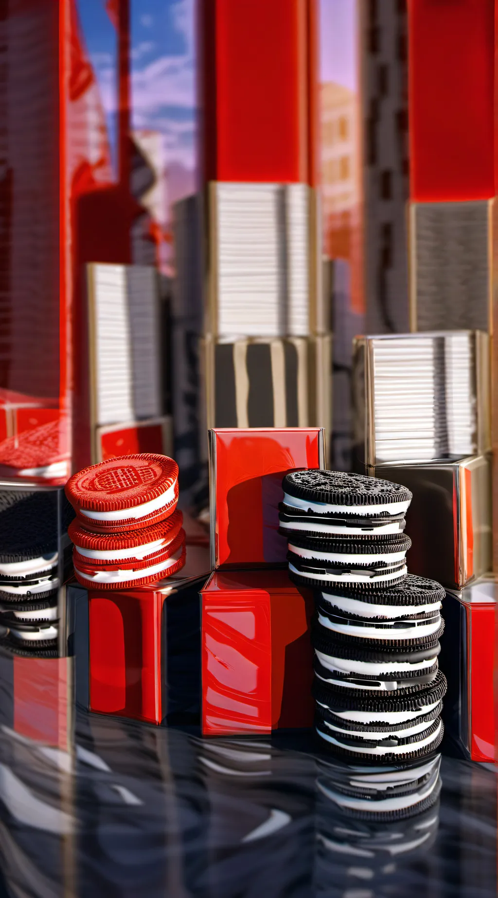 ai character: misscircle oreo background